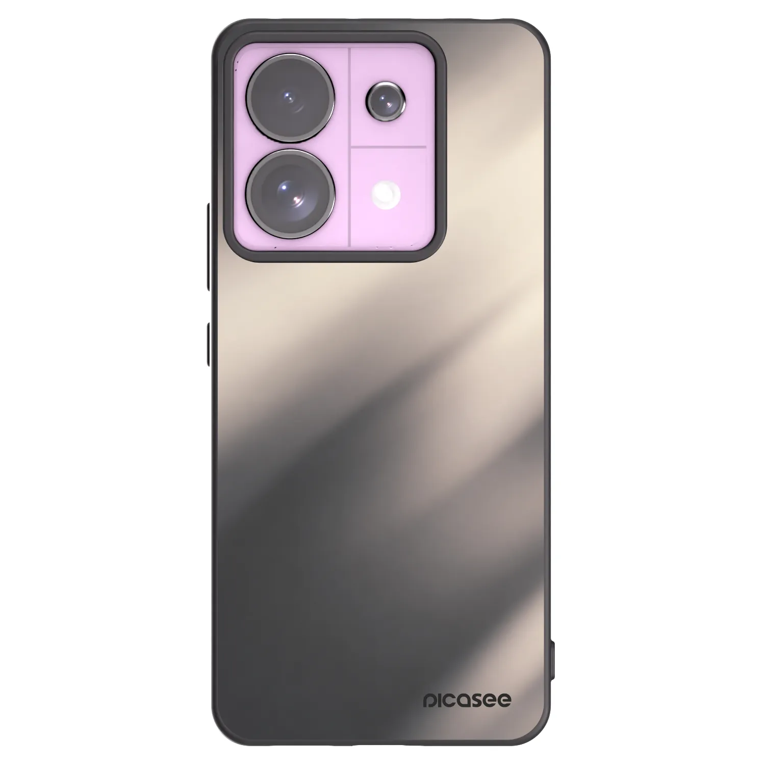 Picasee silikonowe czarne etui na Xiaomi Redmi Note 13 Pro 5G - Smoky Beige