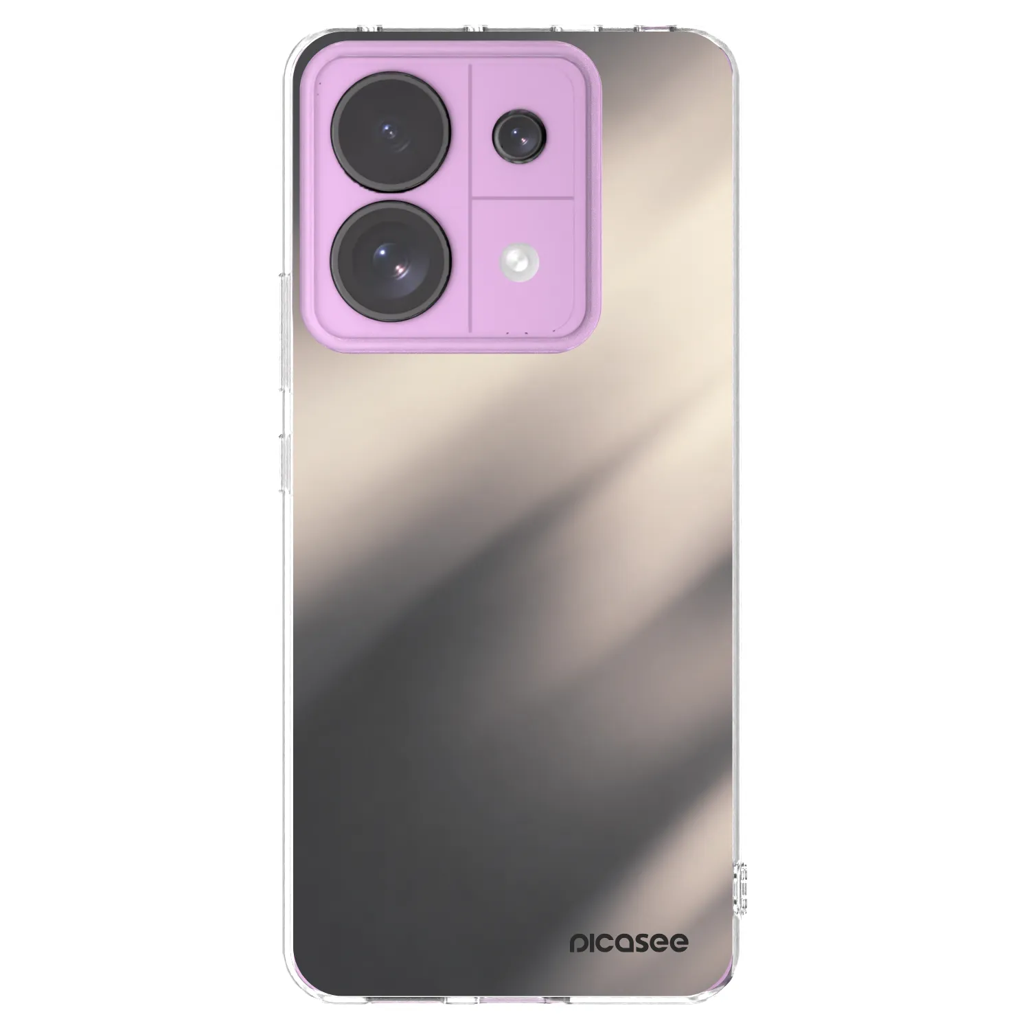Picasee silikonowe przeźroczyste etui na Xiaomi Redmi Note 13 Pro 5G - Smoky Beige