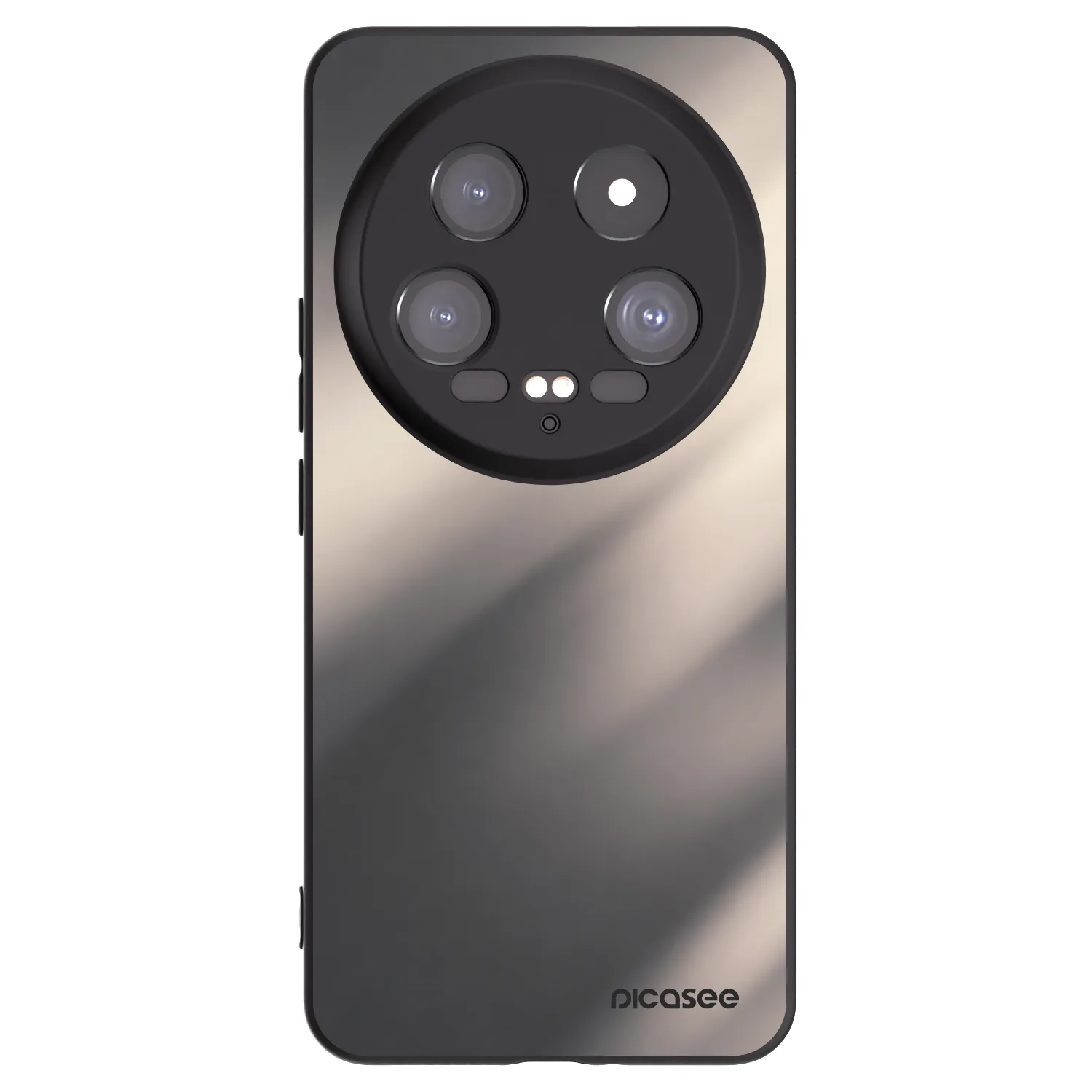 Picasee silikonowe czarne etui na Xiaomi 14 Ultra - Smoky Beige
