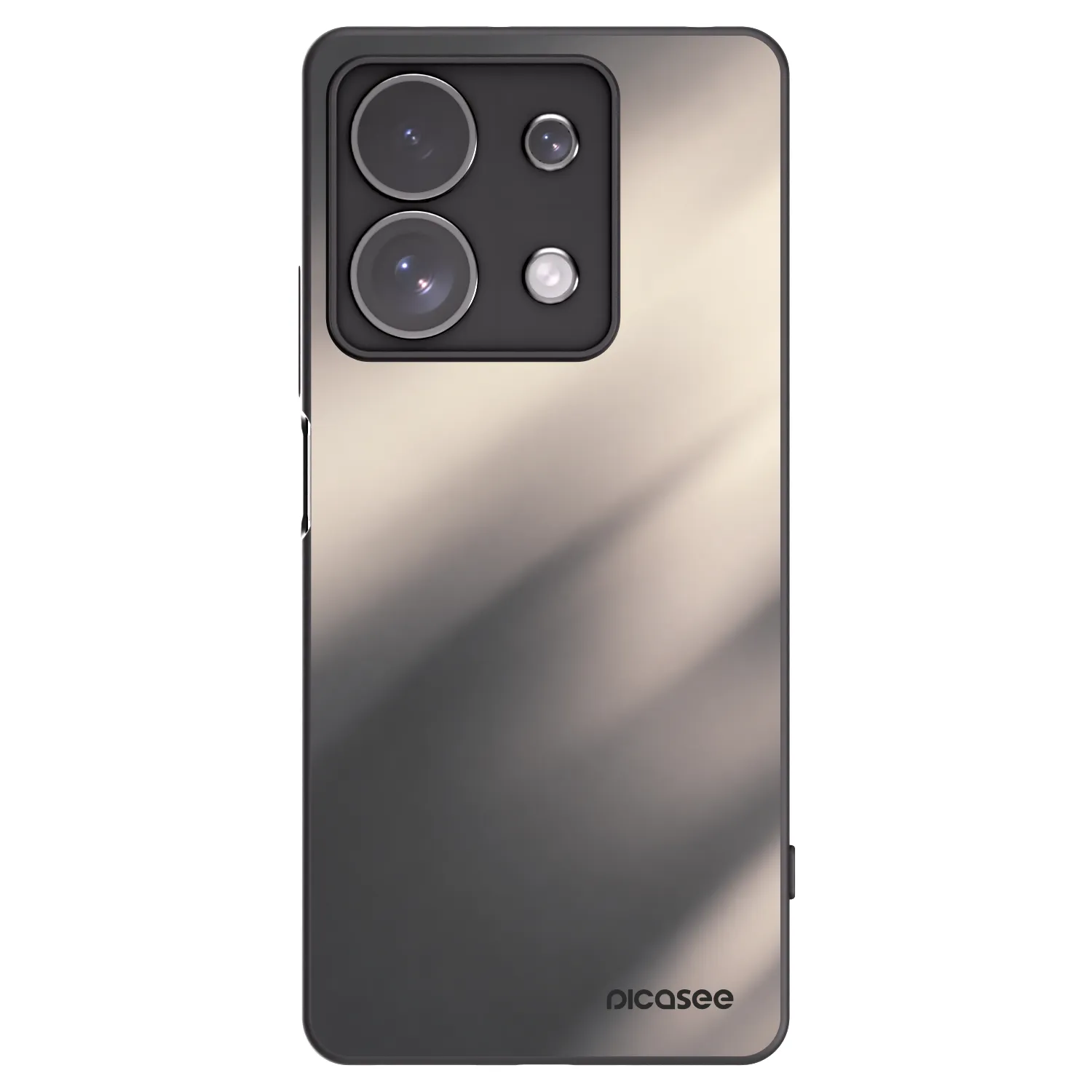 Picasee silikonowe czarne etui na Xiaomi Redmi Note 13 Pro 4G - Smoky Beige