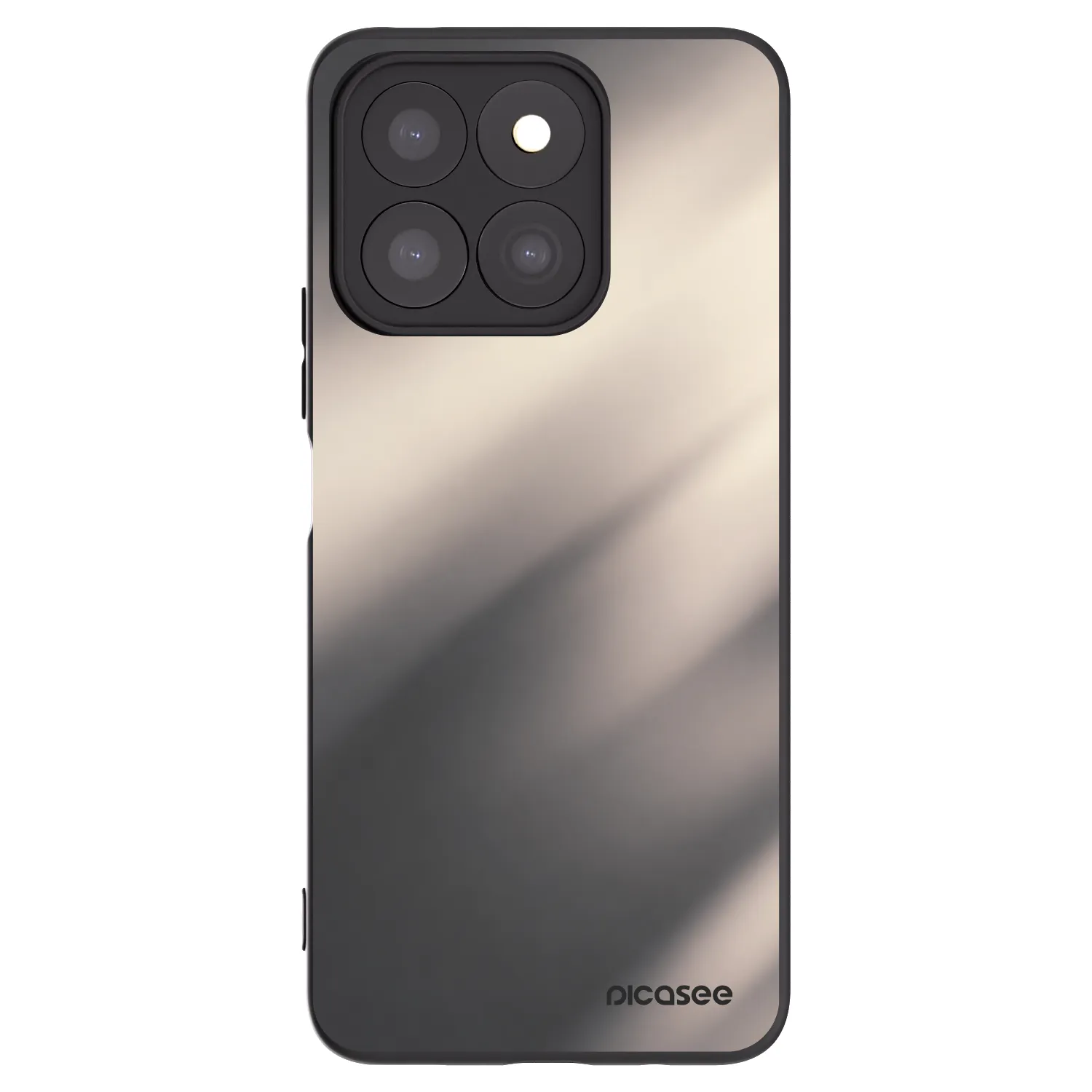 Picasee silikonowe czarne etui na Honor X8b - Smoky Beige