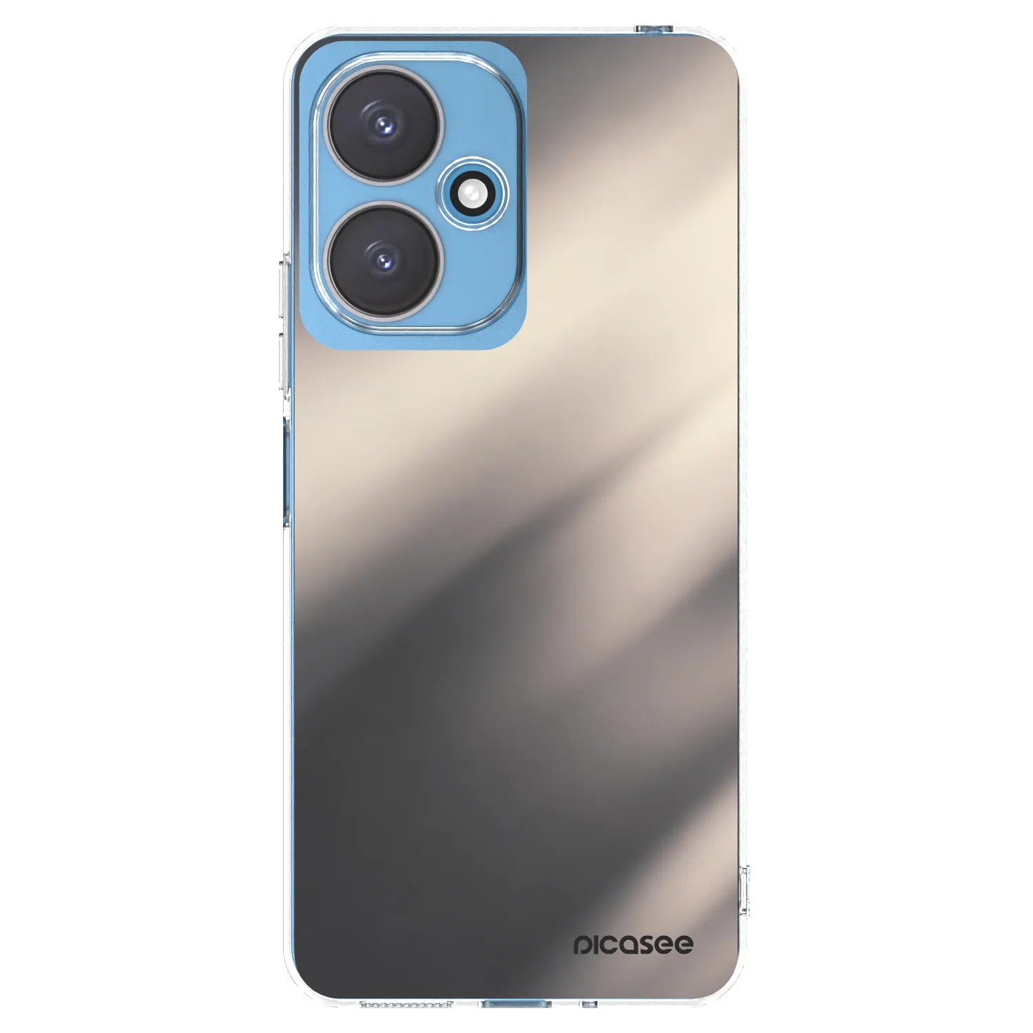 Picasee silikonowe przeźroczyste etui na Xiaomi Redmi 13C 5G - Smoky Beige