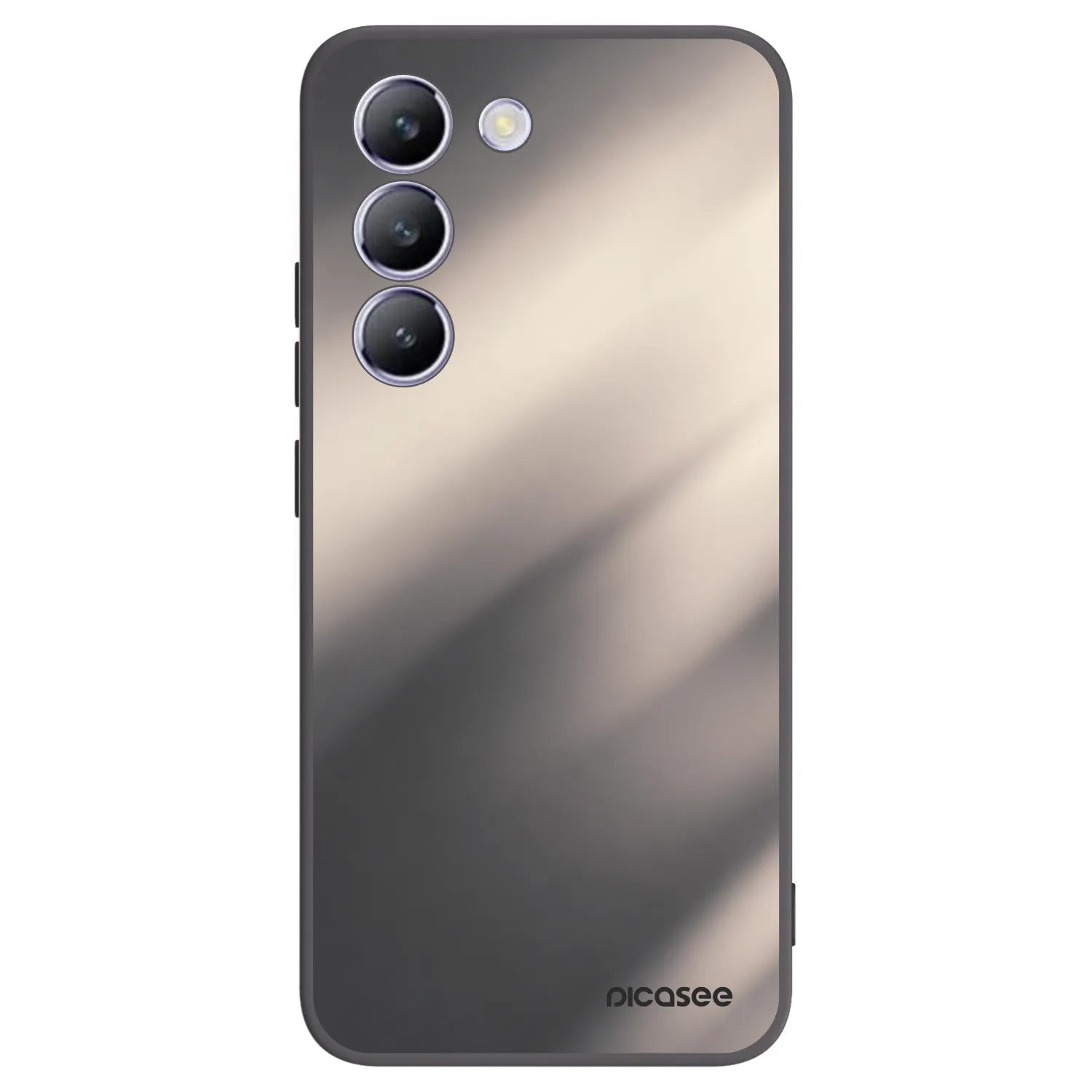 Picasee silikonowe czarne etui na Vivo V40 SE 5G - Smoky Beige