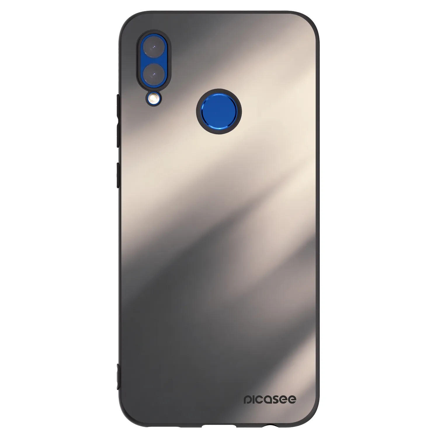 Picasee silikonowe czarne etui na Honor 10 Lite - Smoky Beige
