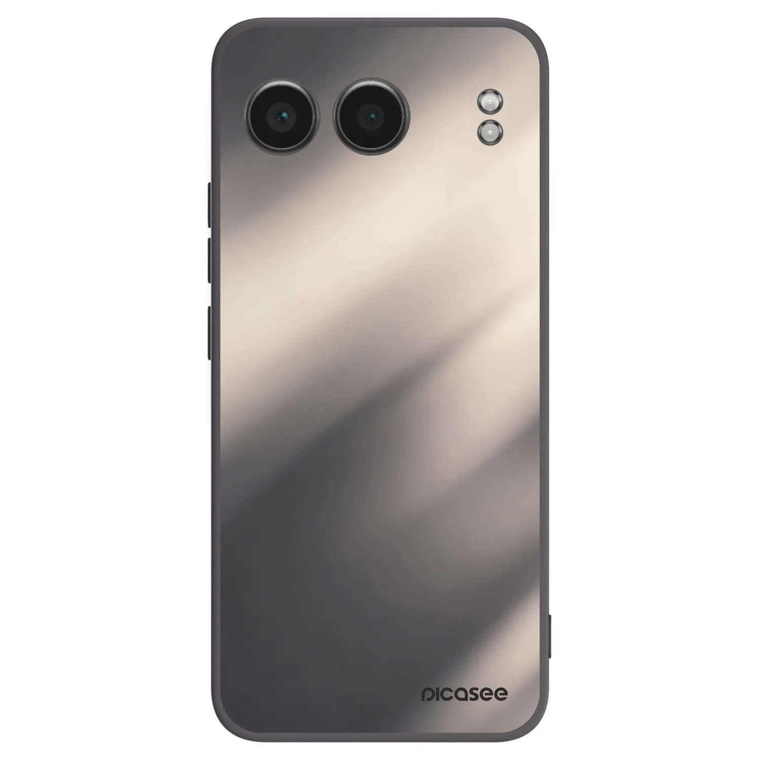 Picasee silikonowe czarne etui na OnePlus Nord 4 - Smoky Beige