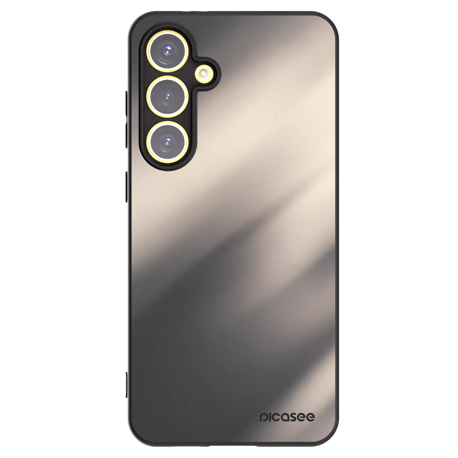 Picasee silikonowe czarne etui na Samsung Galaxy S24 FE S721B - Smoky Beige