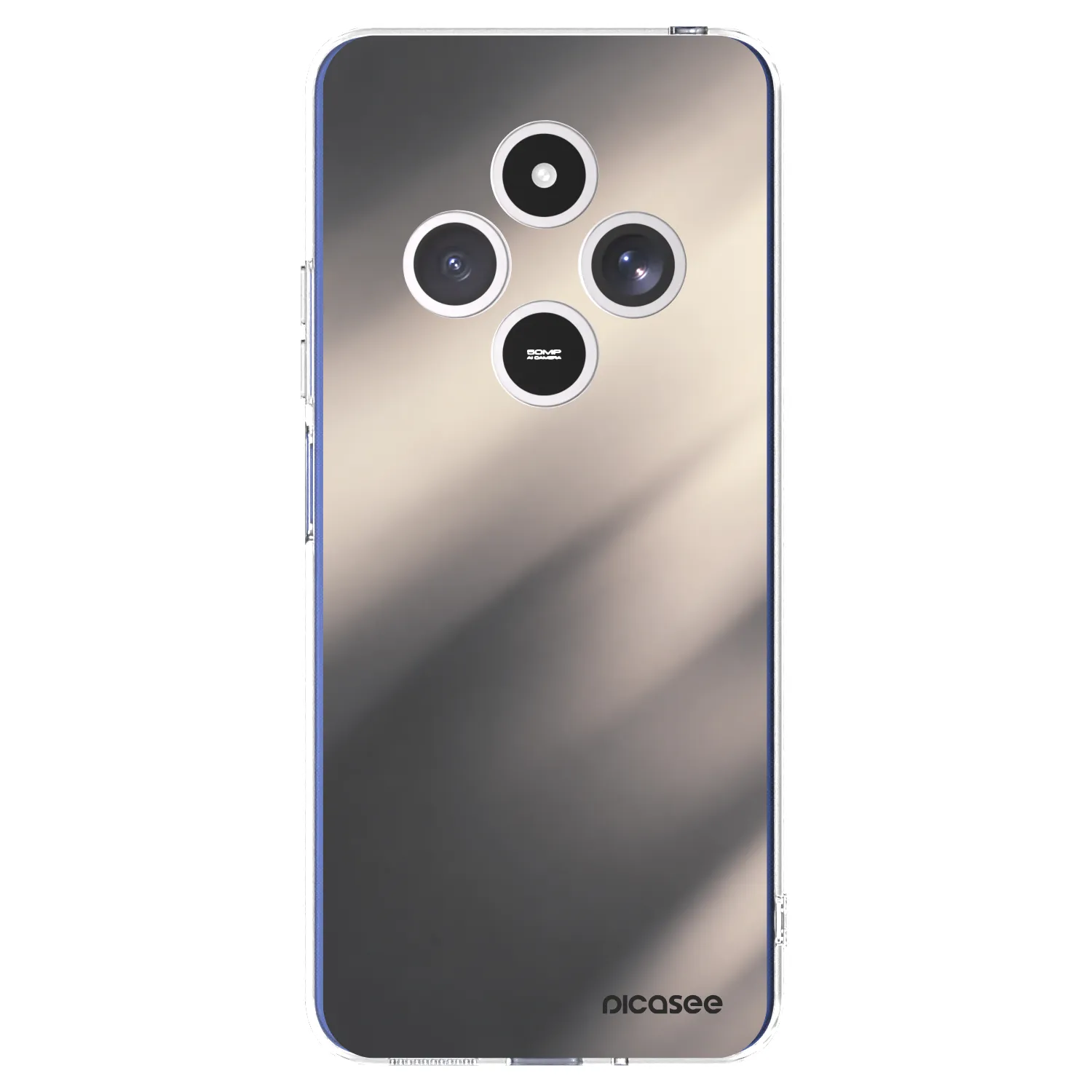 Picasee silikonowe przeźroczyste etui na Xiaomi Redmi 14C - Smoky Beige