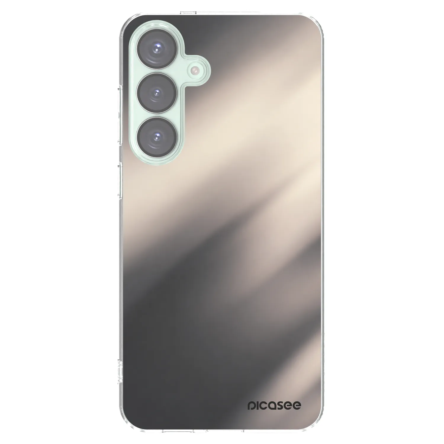 Picasee silikonowe przeźroczyste etui na Samsung Galaxy S25+ 5G - Smoky Beige
