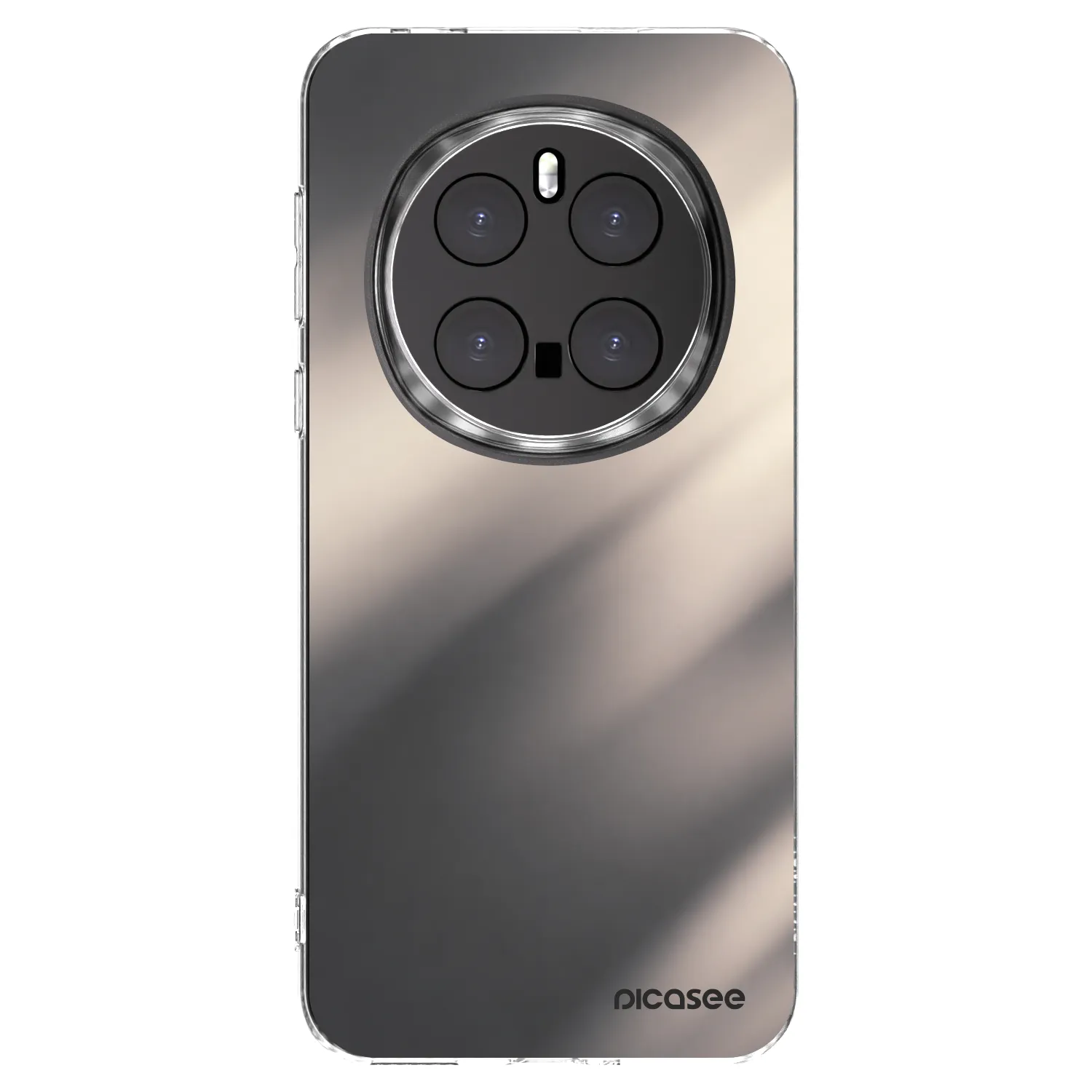 Picasee silikonowe przeźroczyste etui na Honor Magic7 Pro 5G - Smoky Beige