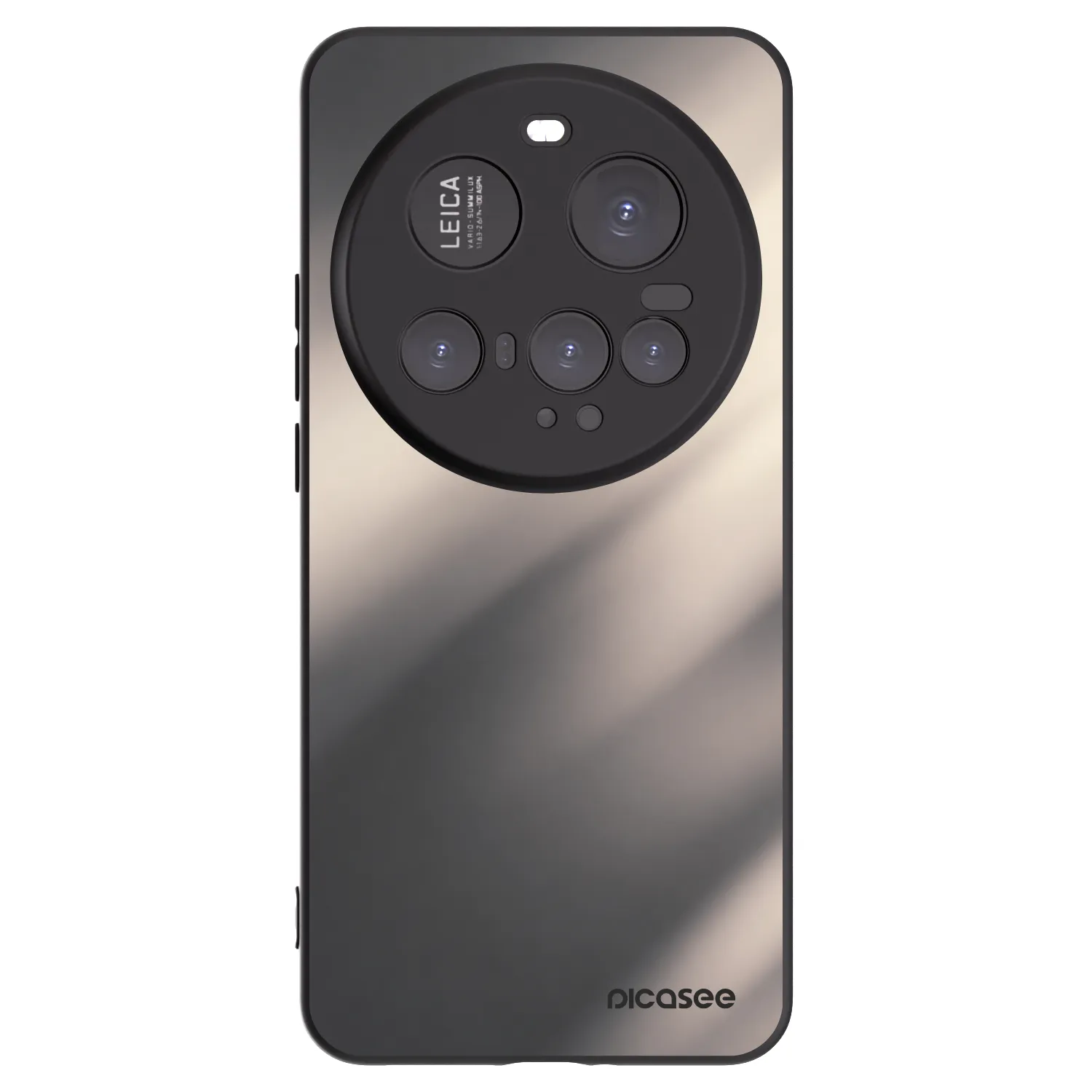 Picasee silikonowe czarne etui na Xiaomi 15 Ultra - Smoky Beige