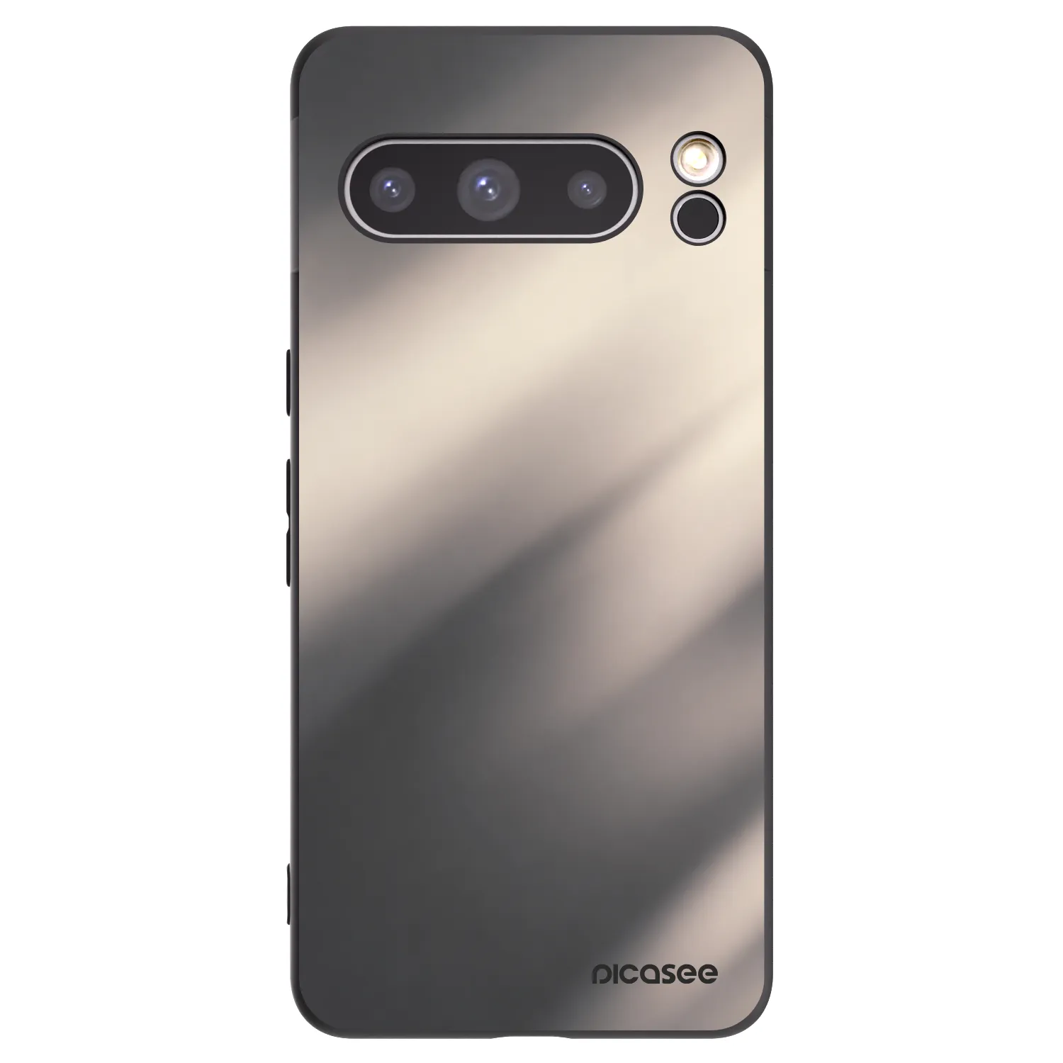 Picasee silikonowe czarne etui na Google Pixel 8 Pro - Smoky Beige