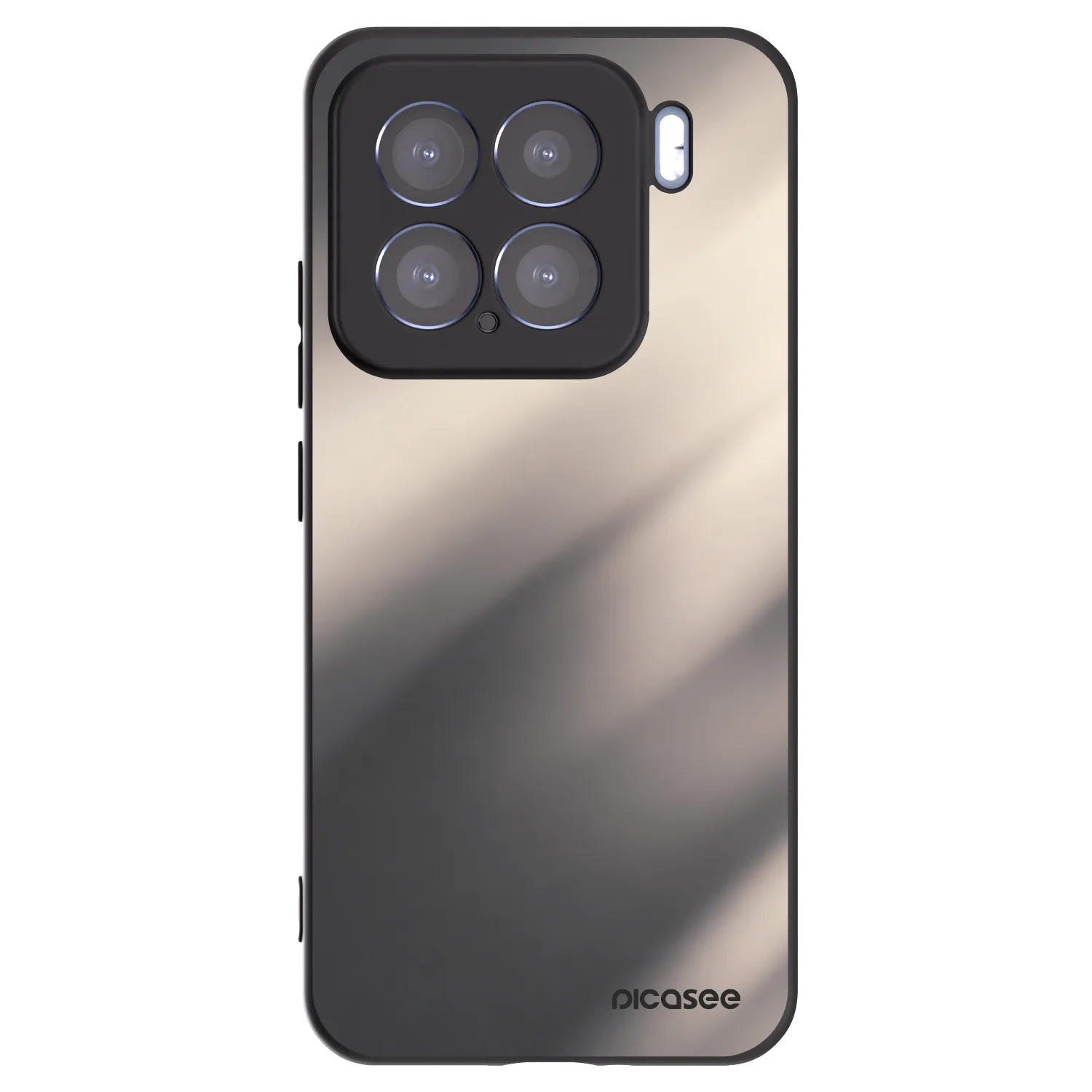 Picasee silikonowe czarne etui na Xiaomi 15 - Smoky Beige
