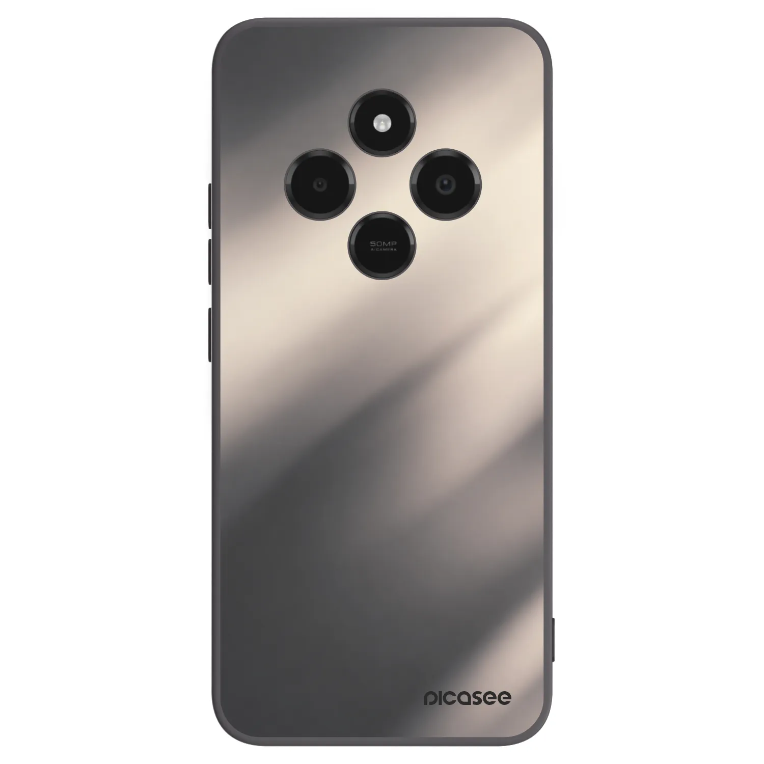 Picasee silikonowe czarne etui na Xiaomi Poco C75 - Smoky Beige