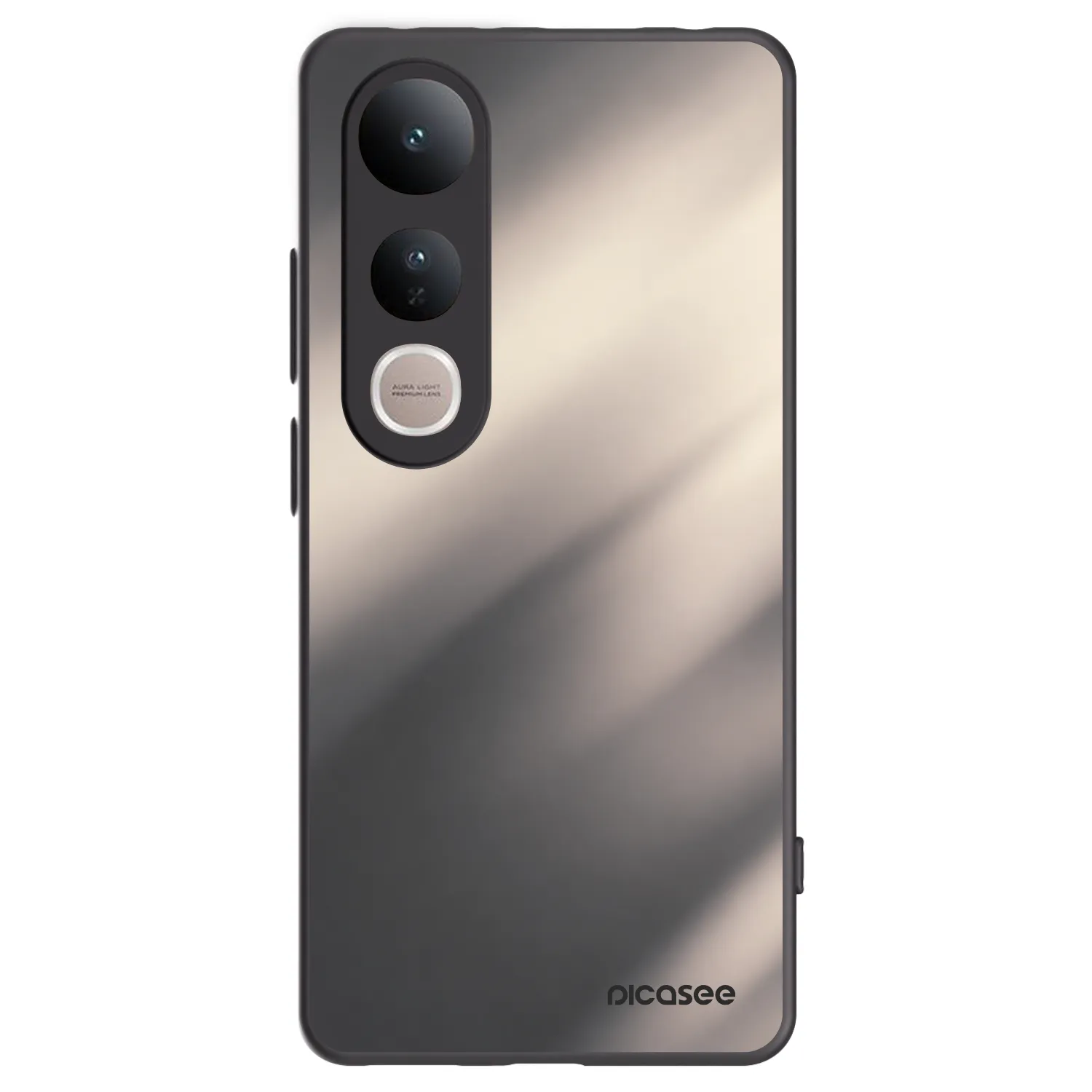 Picasee silikonowe czarne etui na Vivo V50 Lite 5G - Smoky Beige