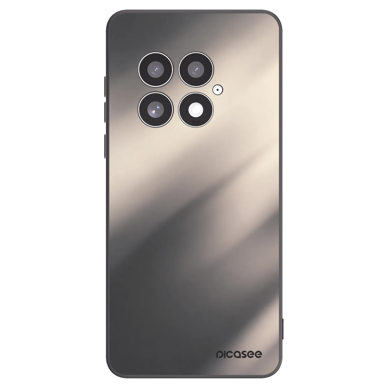 Picasee silikonowe czarne etui na OnePlus 13 5G - Smoky Beige