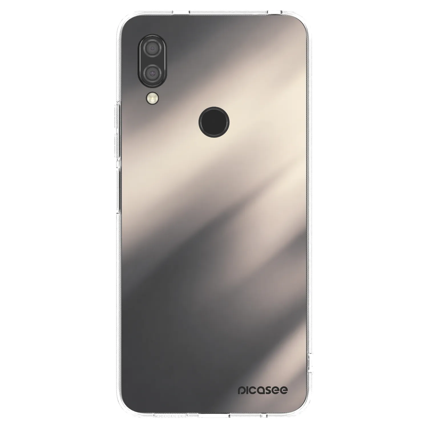 Picasee silikonowe przeźroczyste etui na Xiaomi Redmi 7 - Smoky Beige