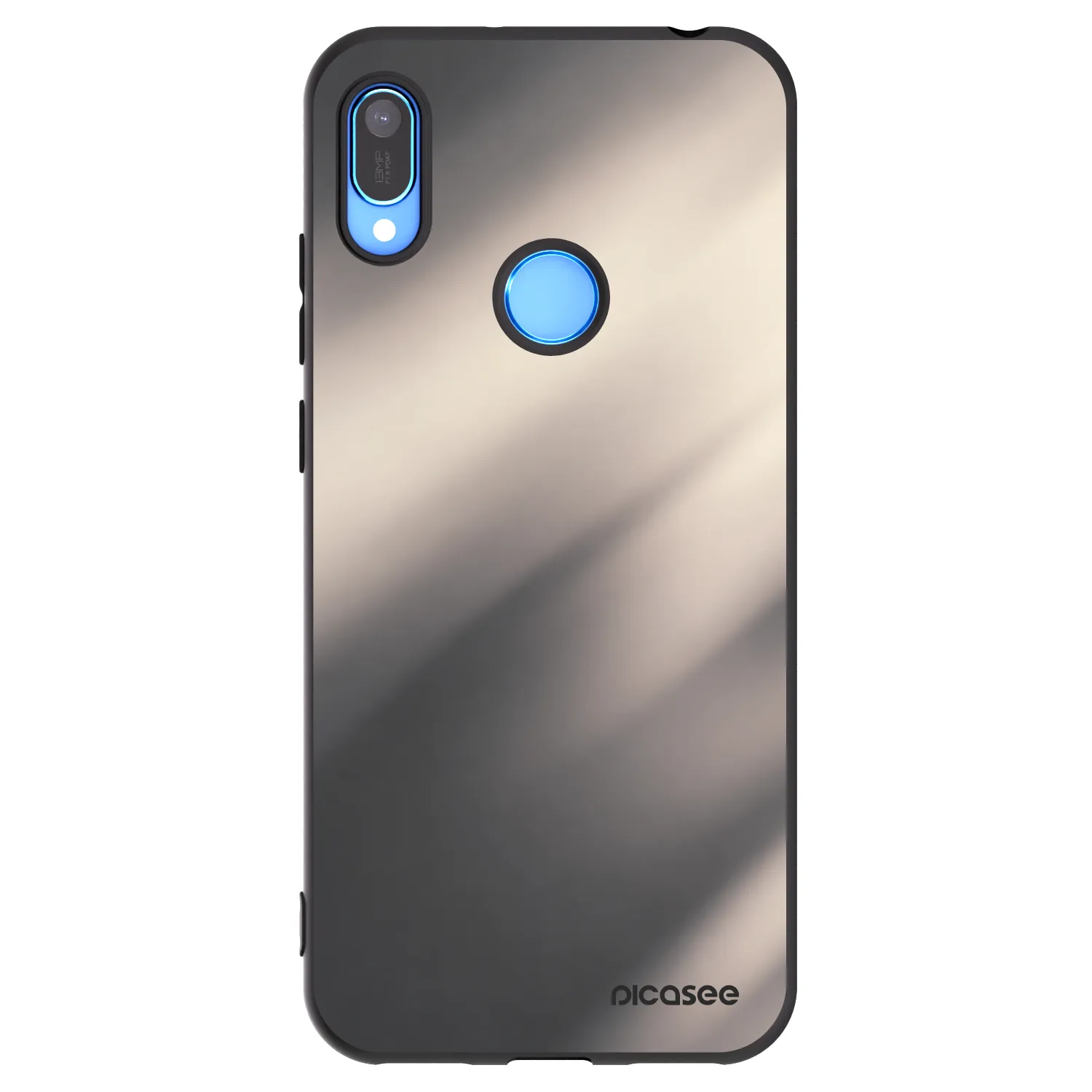 Picasee silikonowe czarne etui na Huawei Y6 2019 - Smoky Beige