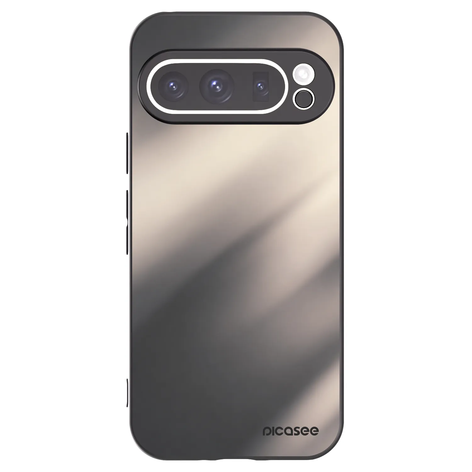 Picasee silikonowe czarne etui na Google Pixel 9 Pro XL - Smoky Beige