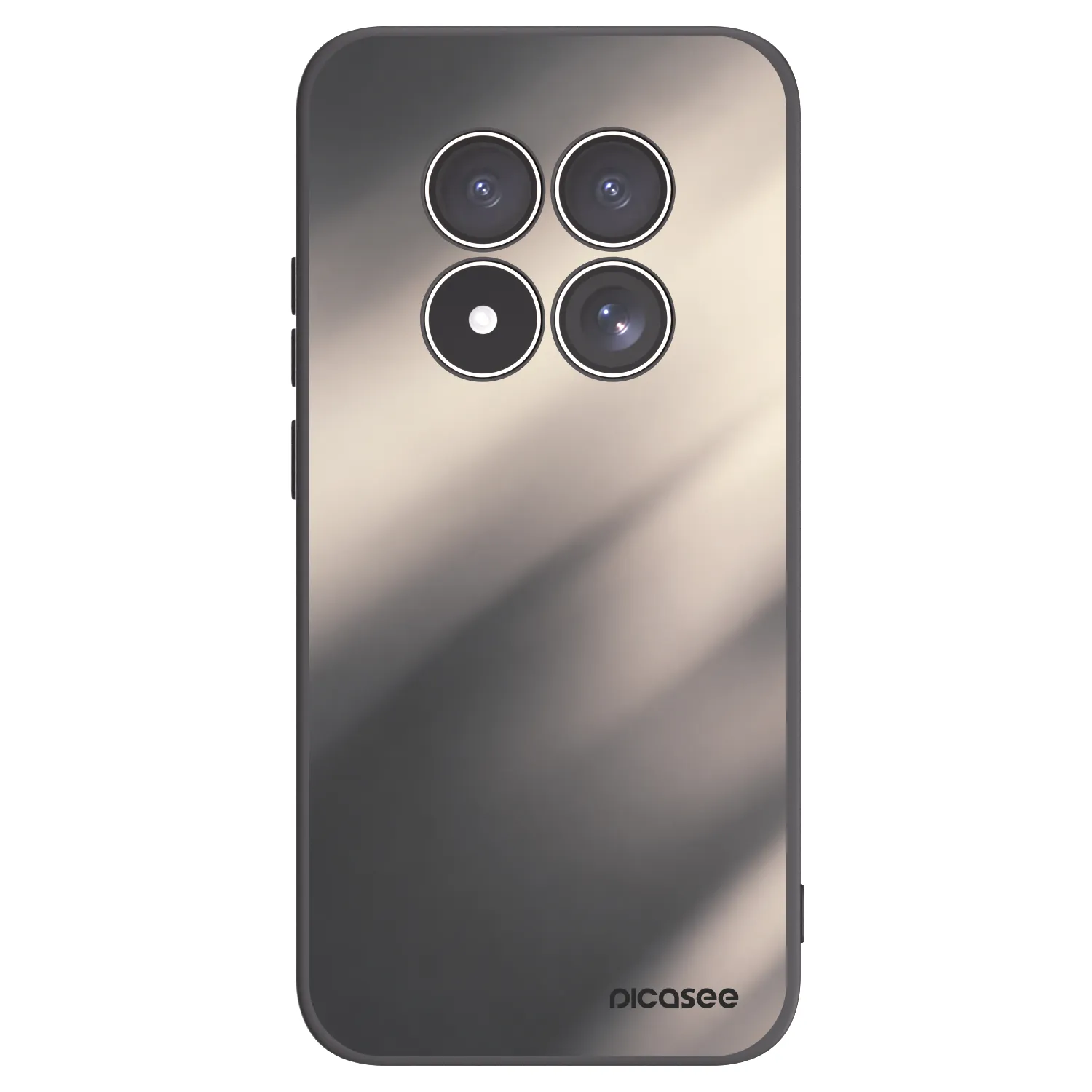 Picasee silikonowe czarne etui na Xiaomi Redmi Note 15 Pro 4G - Smoky Beige