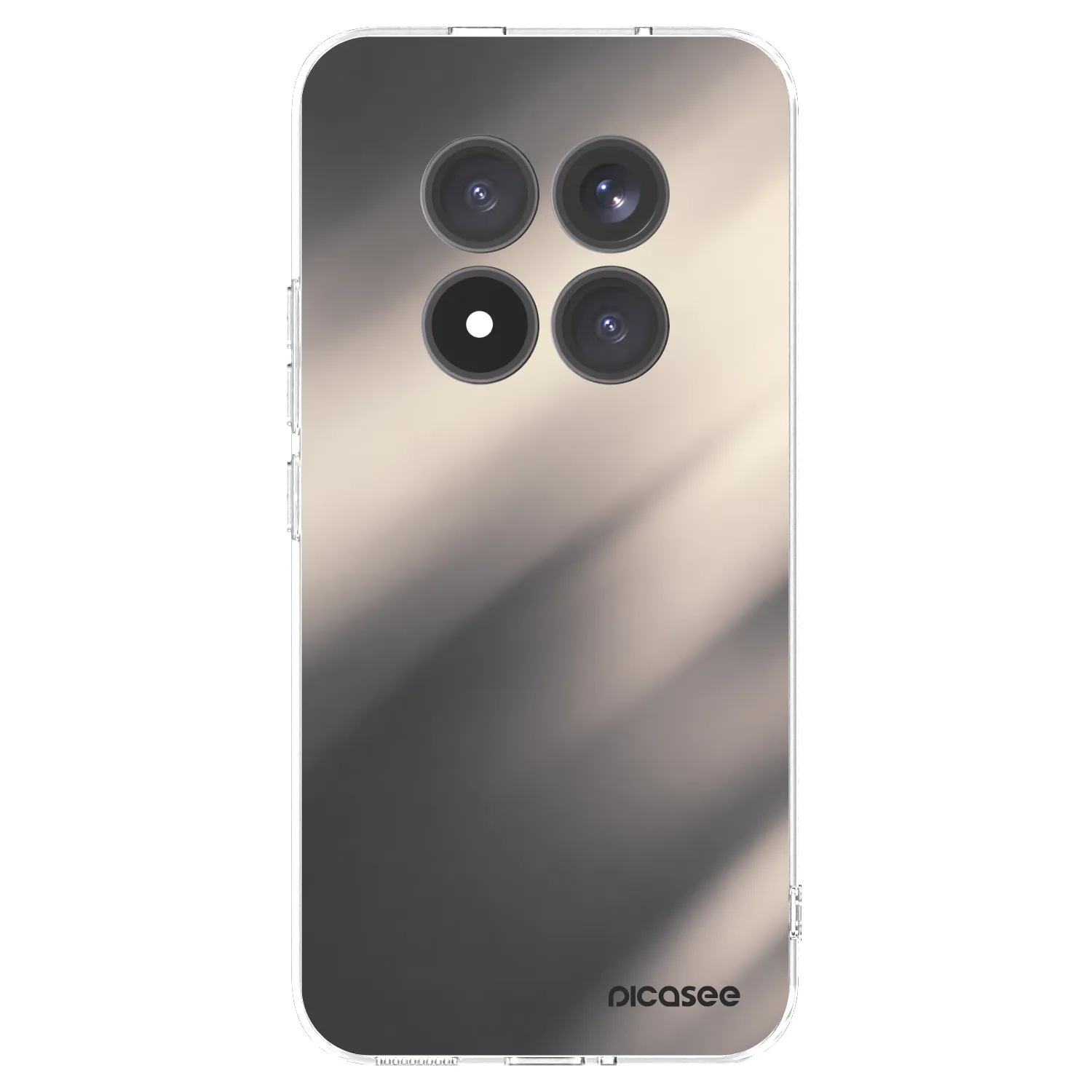 Picasee silikonowe przeźroczyste etui na Xiaomi Redmi Note 15 Pro+ - Smoky Beige