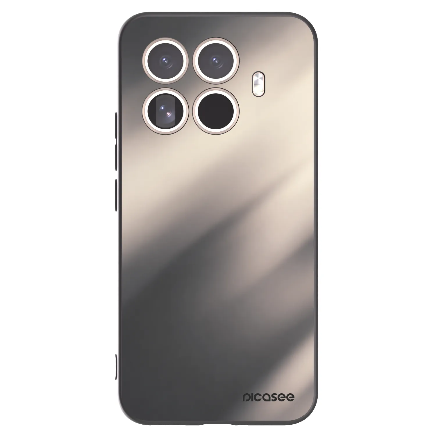 Picasee silikonowe czarne etui na Xiaomi 15T Pro - Smoky Beige