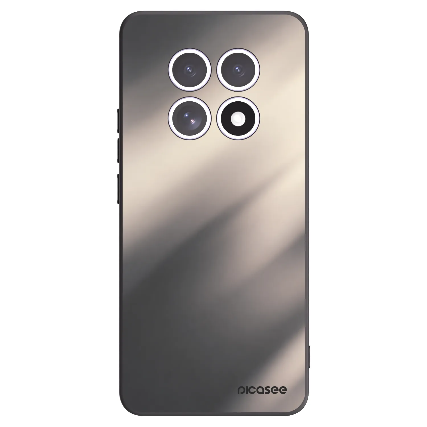 Picasee silikonowe czarne etui na Xiaomi Redmi Note 15 4G - Smoky Beige