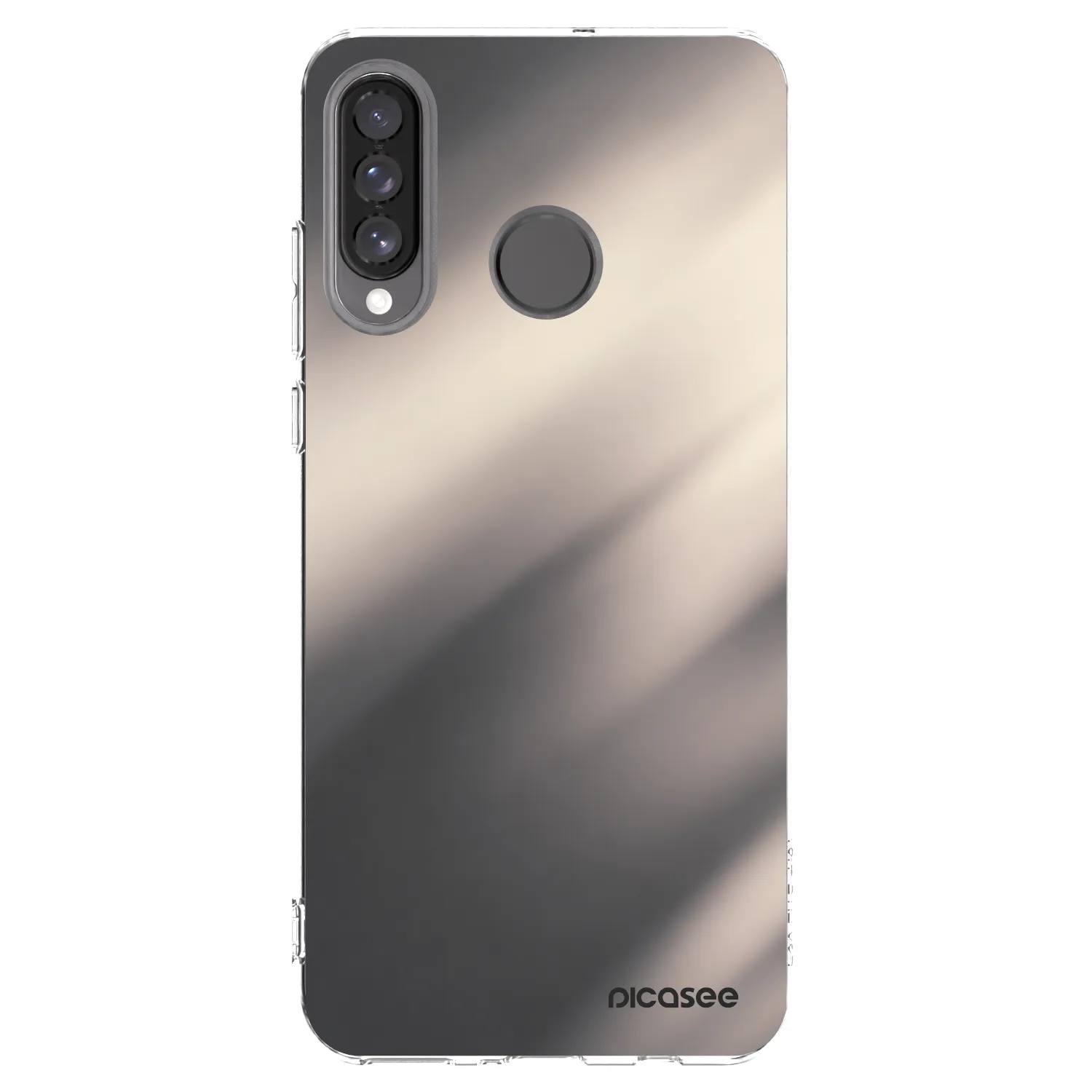 Picasee silikonowe przeźroczyste etui na Huawei P30 Lite - Smoky Beige