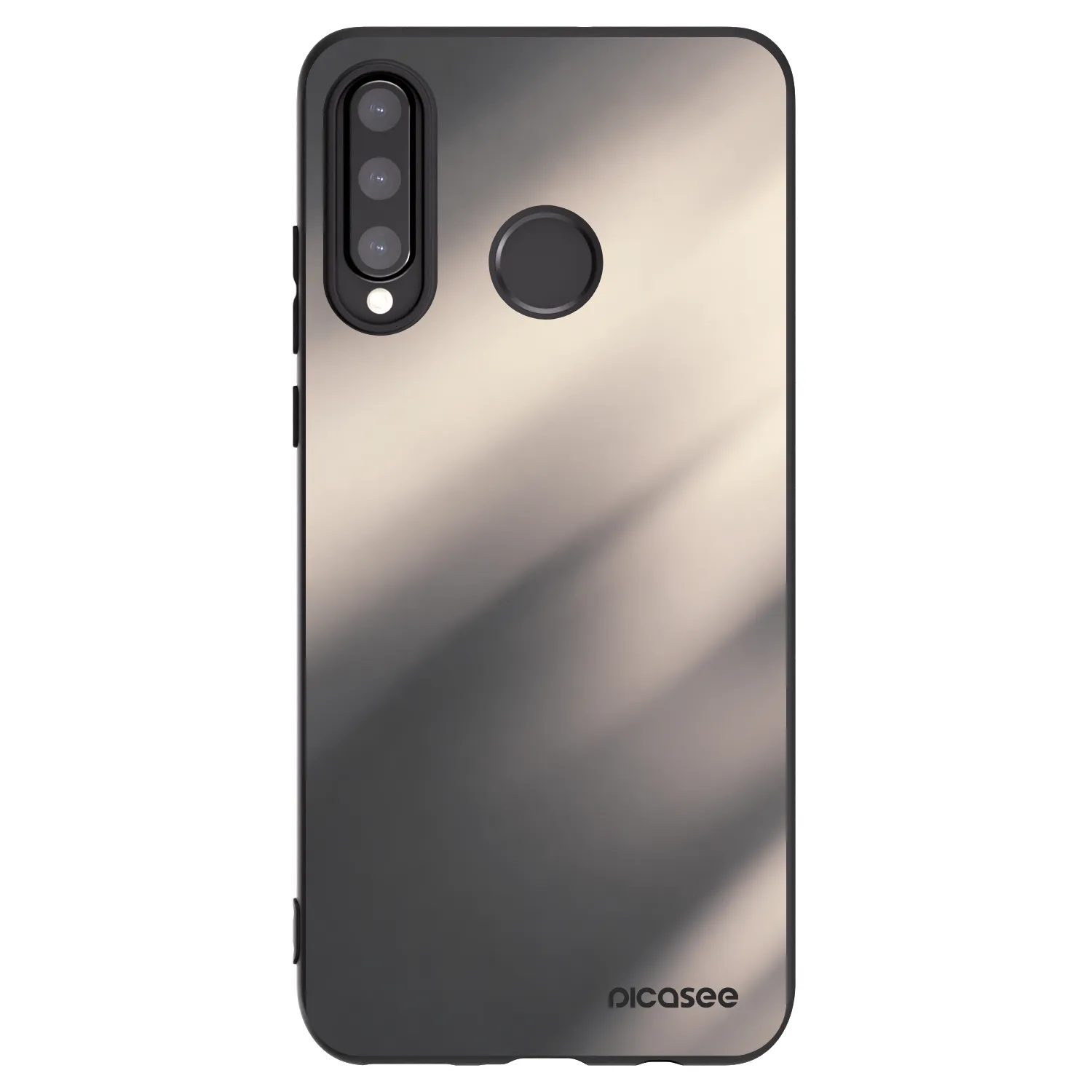 Picasee silikonowe czarne etui na Huawei P30 Lite - Smoky Beige