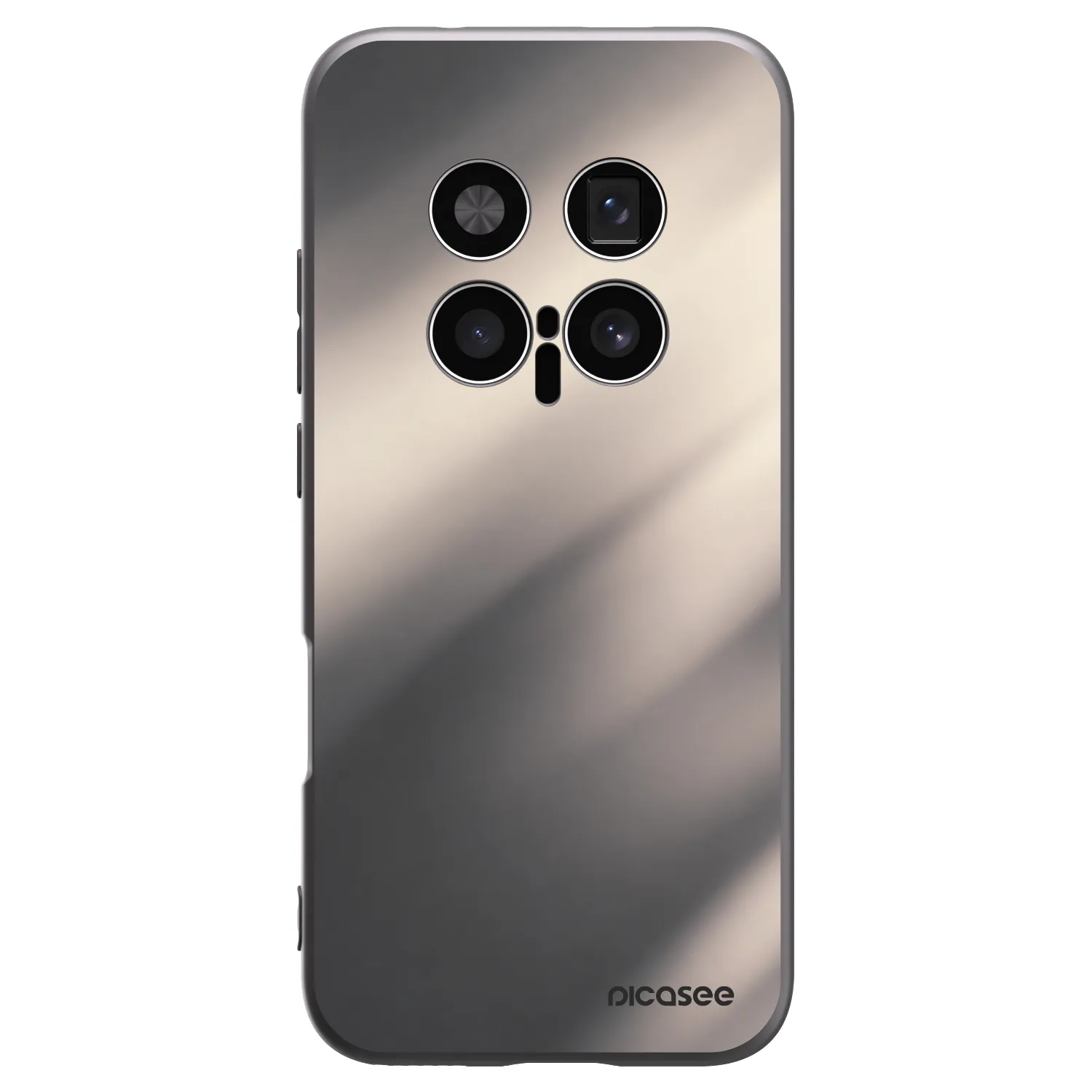 Picasee silikonowe czarne etui na Honor Magic8 Pro 5G - Smoky Beige