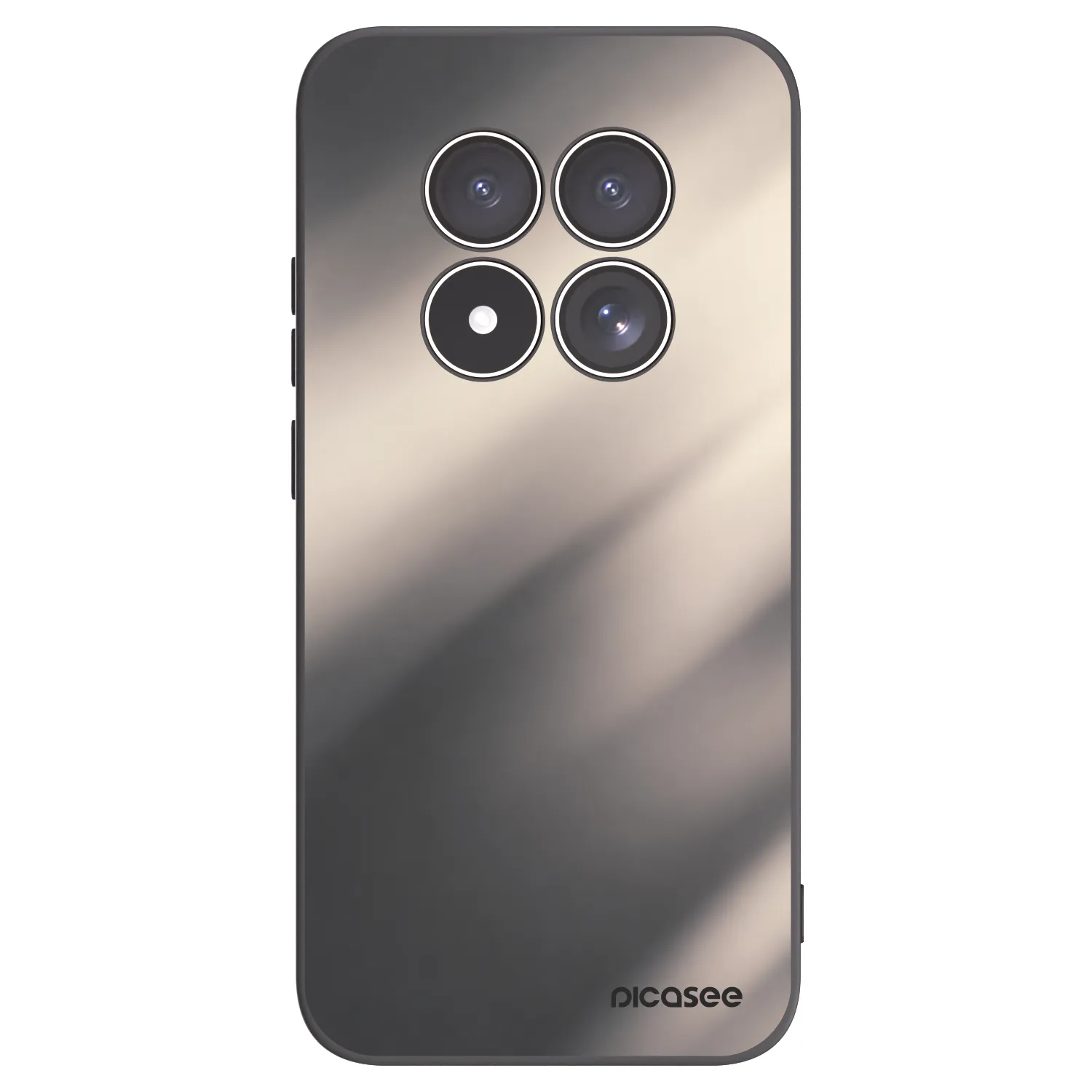 Picasee silikonowe czarne etui na Xiaomi Redmi Note 15 Pro 5G - Smoky Beige