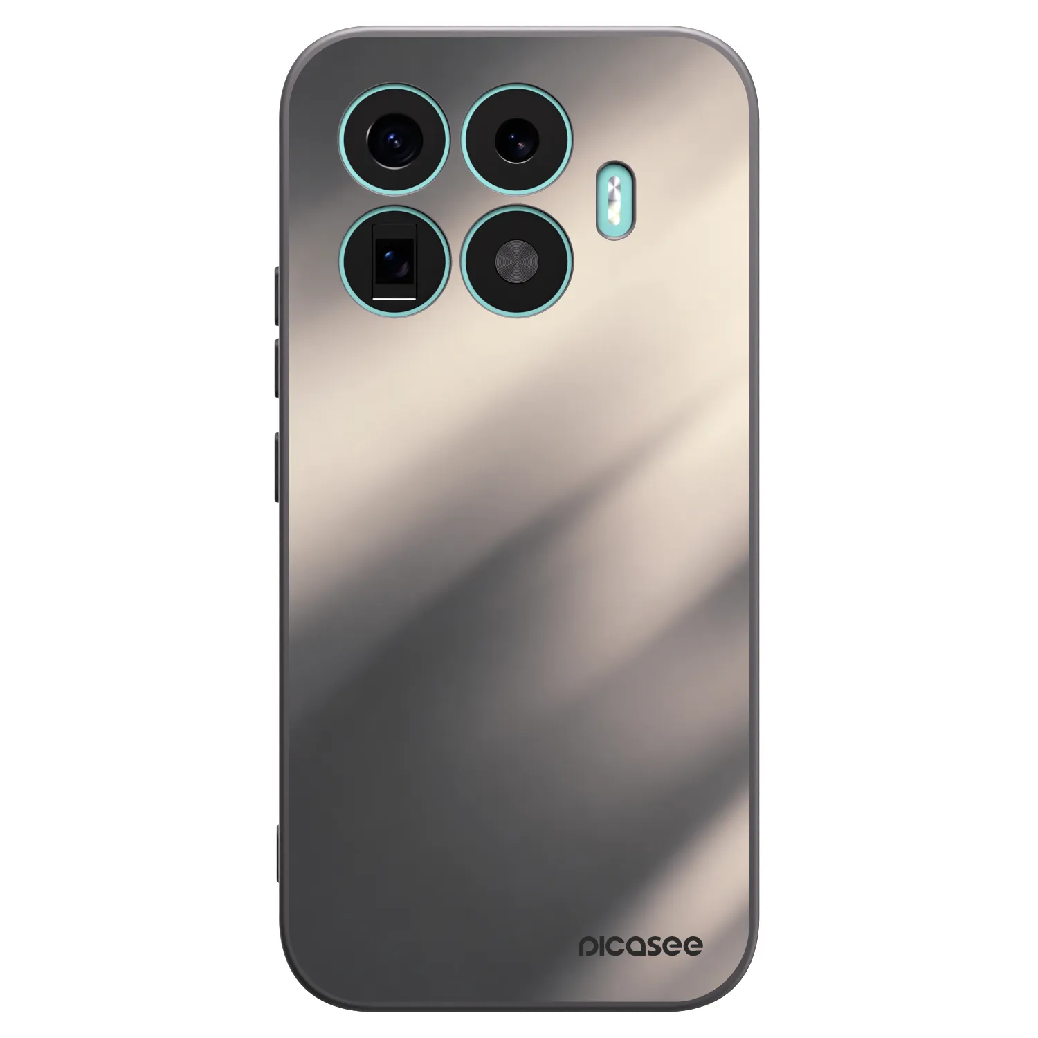 Picasee silikonowe czarne etui na Xiaomi 17T - Smoky Beige