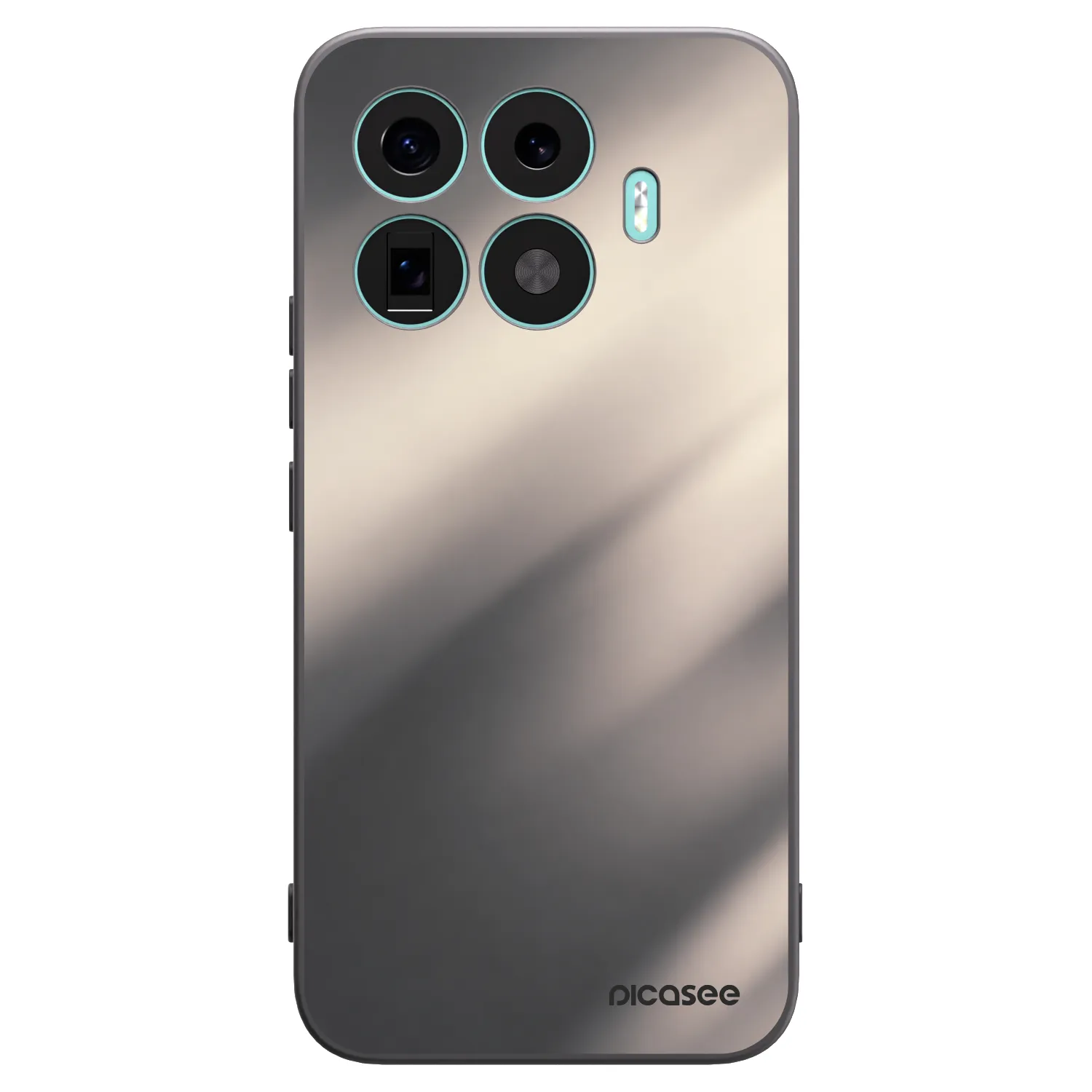 Picasee silikonowe czarne etui na Xiaomi 17T Pro - Smoky Beige
