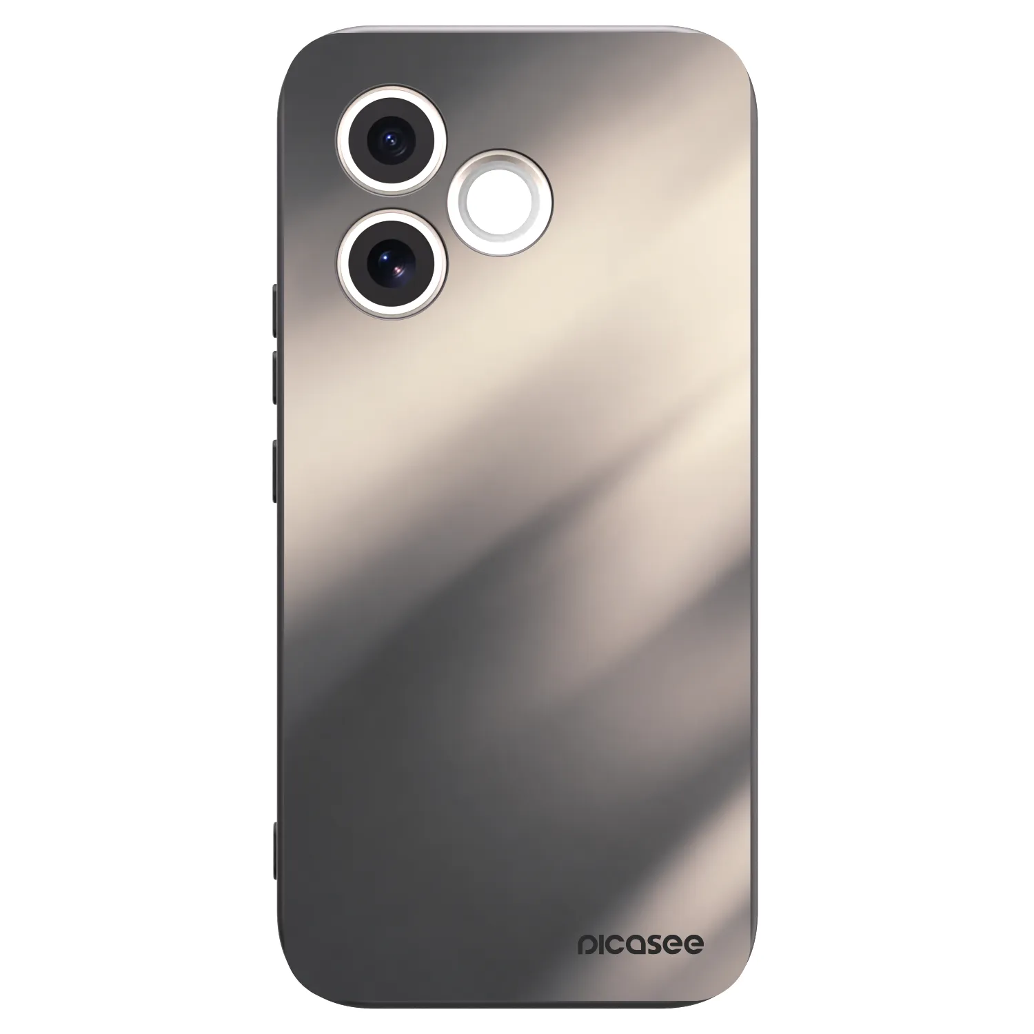 Picasee silikonowe czarne etui na Honor 600 Lite - Smoky Beige