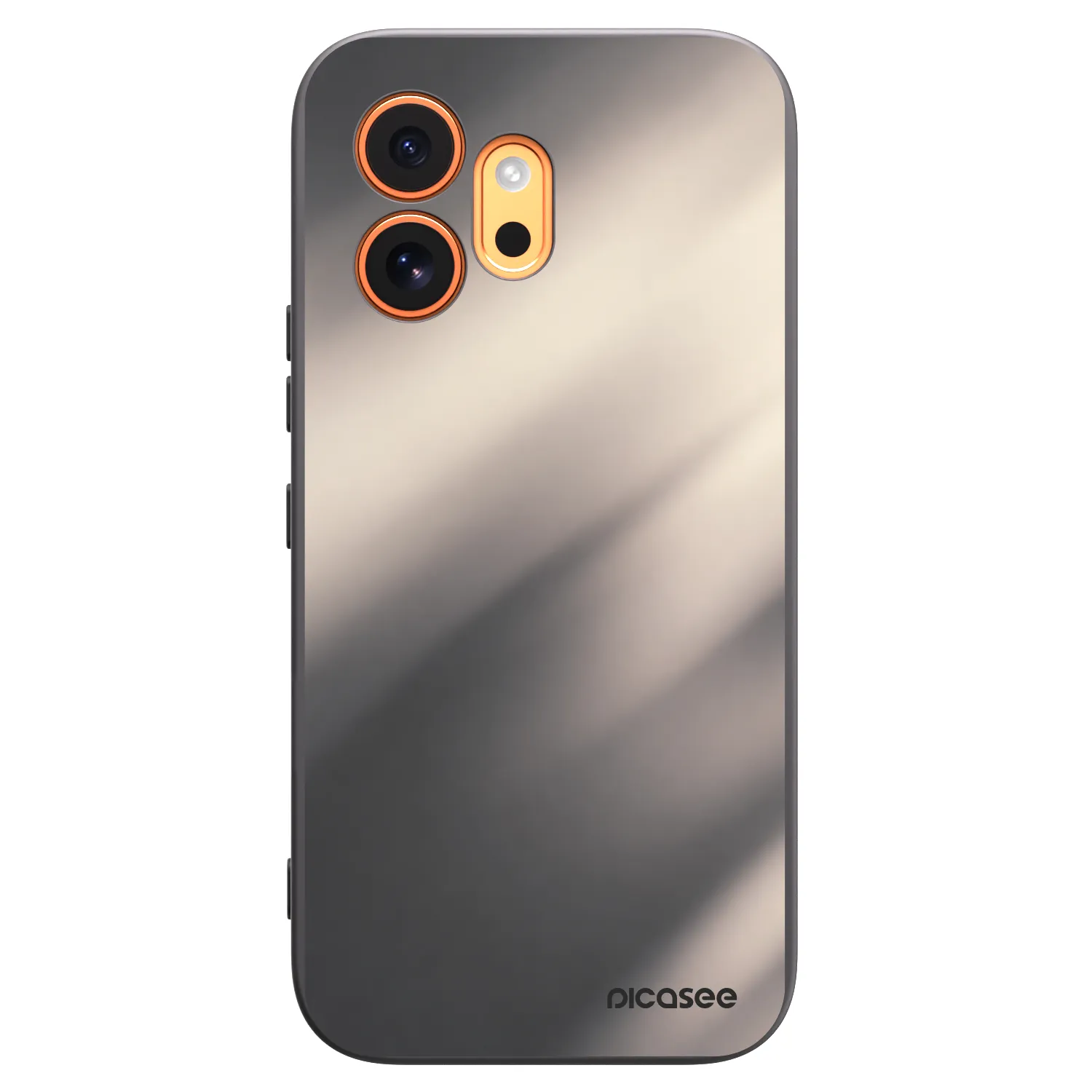 Picasee silikonowe czarne etui na Honor 600 - Smoky Beige