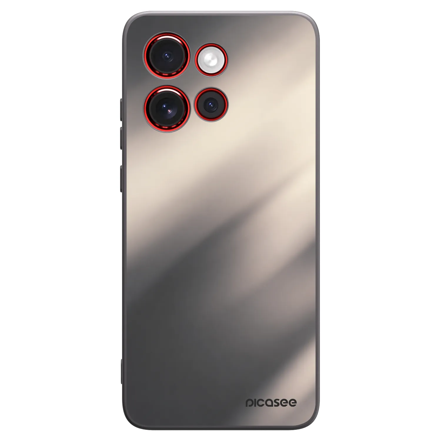 Picasee silikonowe czarne etui na Motorola Edge 60 Neo 5G - Smoky Beige
