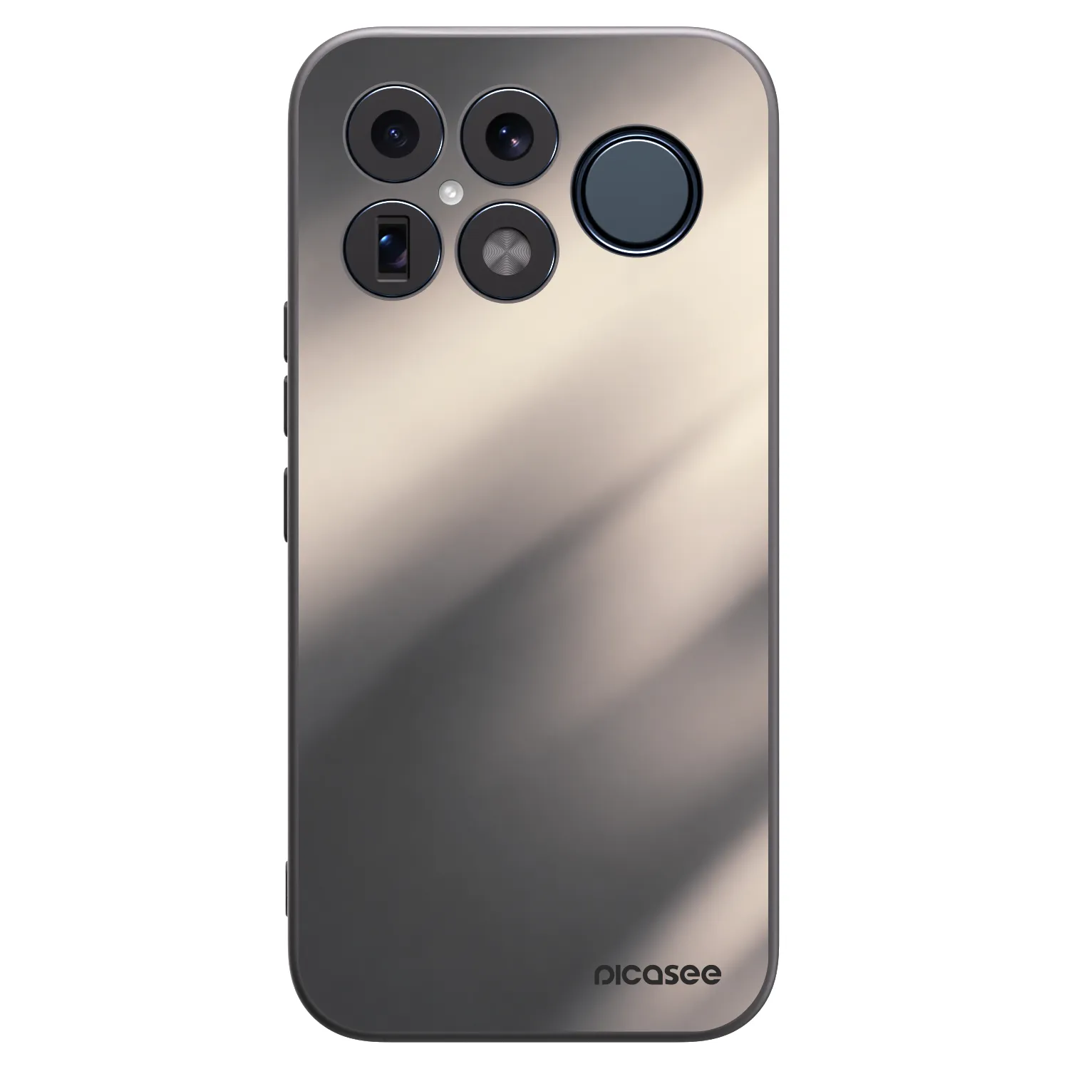 Picasee silikonowe czarne etui na Xiaomi Poco F8 Ultra - Smoky Beige