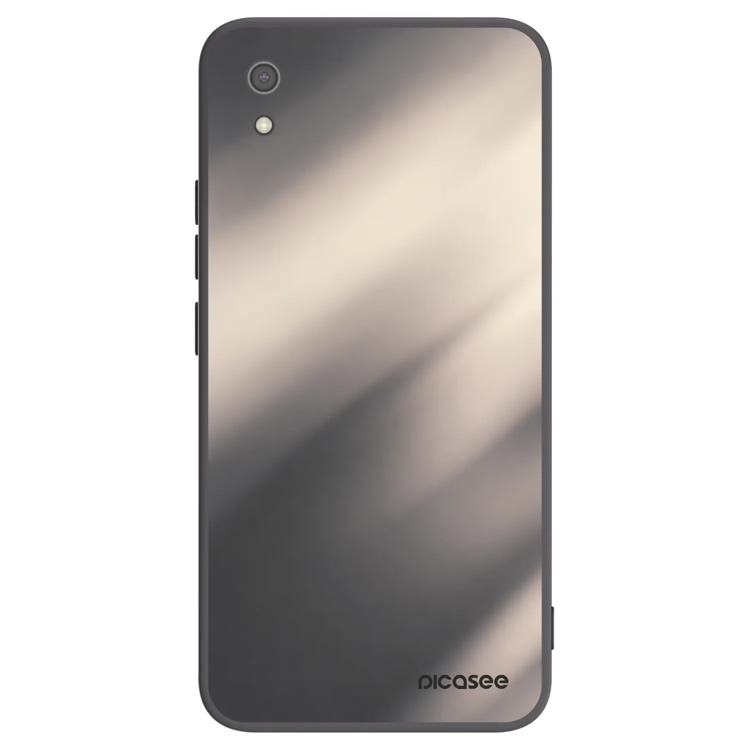 Picasee silikonowe czarne etui na Xiaomi Redmi 7A - Smoky Beige
