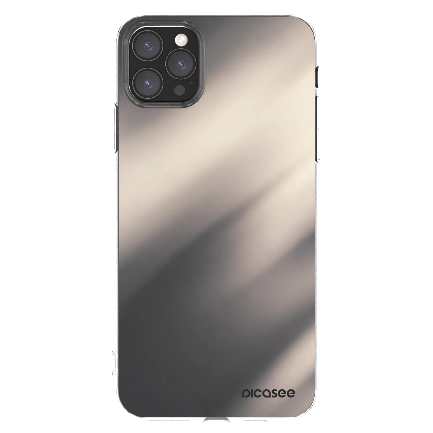 Picasee silikonowe przeźroczyste etui na Apple iPhone 11 Pro Max - Smoky Beige