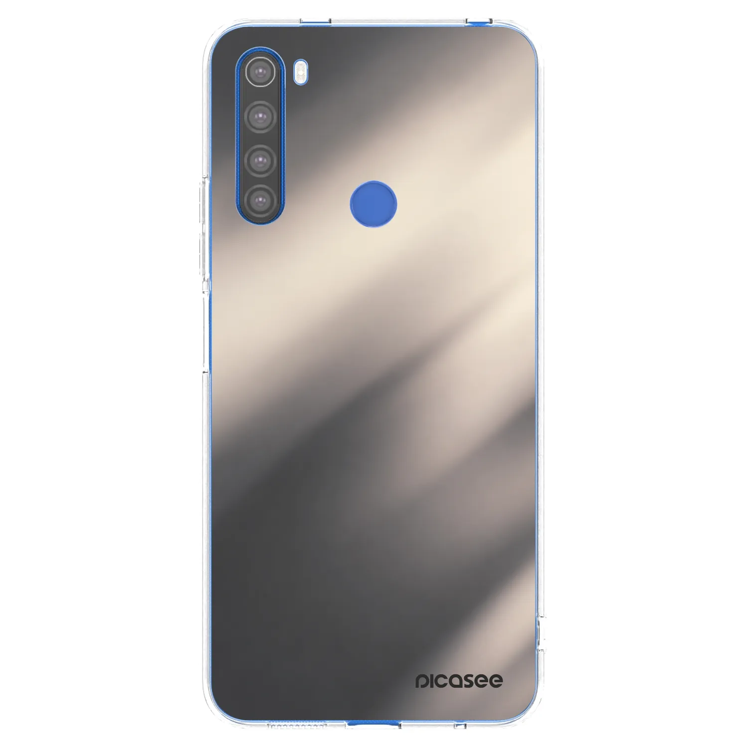Picasee silikonowe przeźroczyste etui na Xiaomi Redmi Note 8T - Smoky Beige