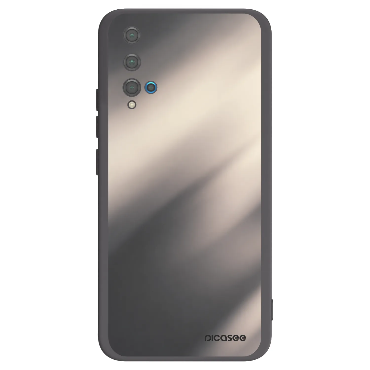 Picasee silikonowe czarne etui na Huawei Nova 5T - Smoky Beige