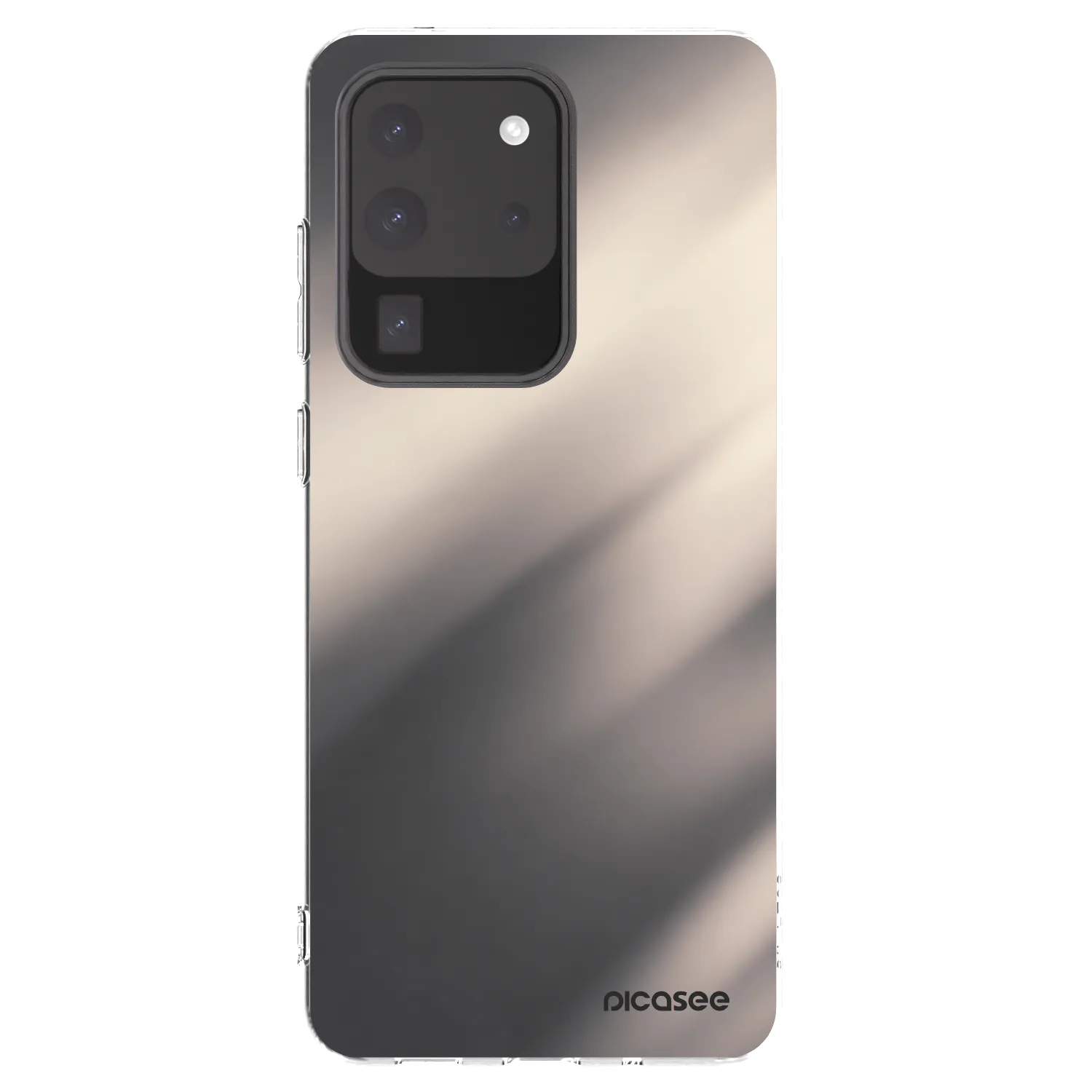 Picasee silikonowe przeźroczyste etui na Samsung Galaxy S20 Ultra 5G G988F - Smoky Beige