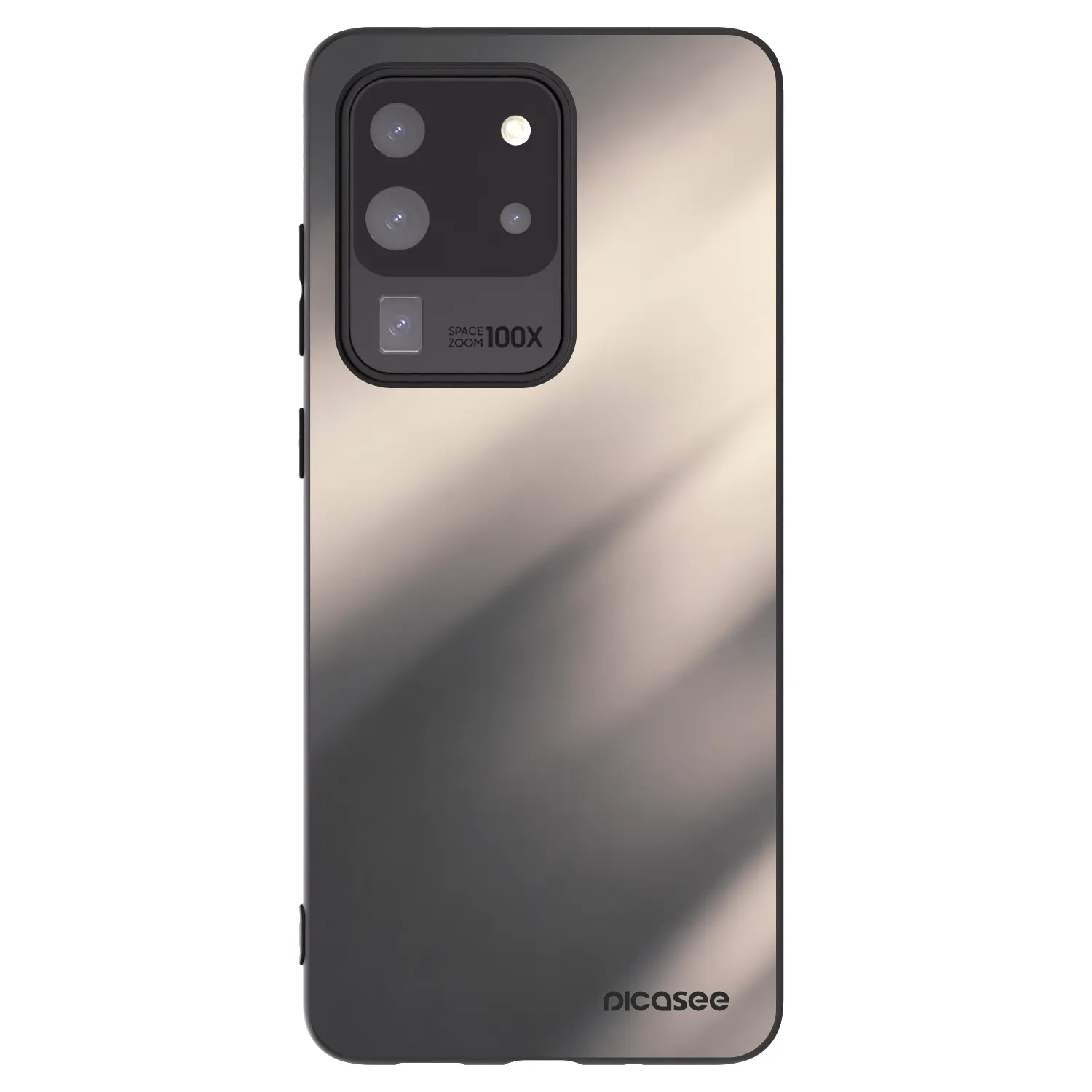 Picasee silikonowe czarne etui na Samsung Galaxy S20 Ultra 5G G988F - Smoky Beige