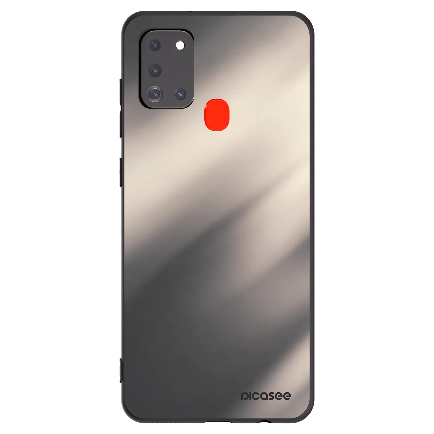 Picasee silikonowe czarne etui na Samsung Galaxy A21s - Smoky Beige