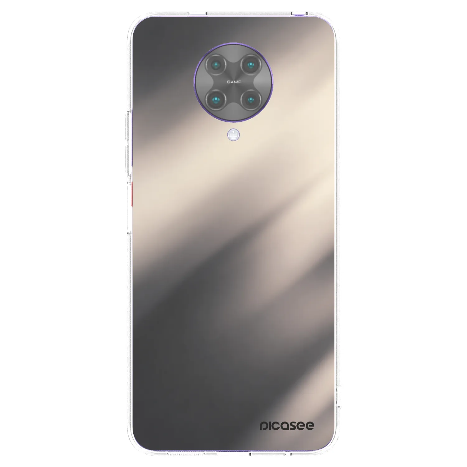 Picasee silikonowe przeźroczyste etui na Xiaomi Poco F2 Pro - Smoky Beige