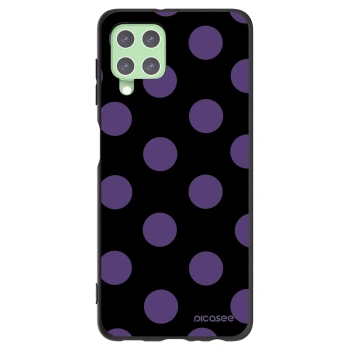 Picasee silikonowe czarne etui na Samsung Galaxy A22 A225F 4G - Big flickers