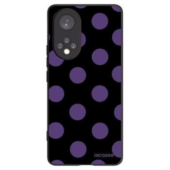 Picasee silikonowe czarne etui na Honor 50 5G - Big flickers