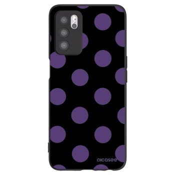 Picasee silikonowe czarne etui na OPPO A16 - Big flickers