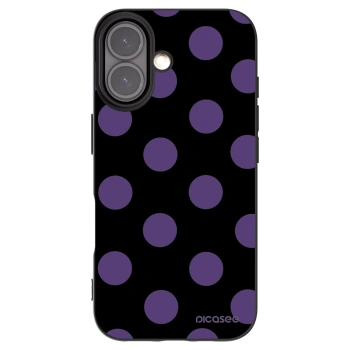 Picasee silikonowe czarne etui na Apple iPhone 16 - Big flickers