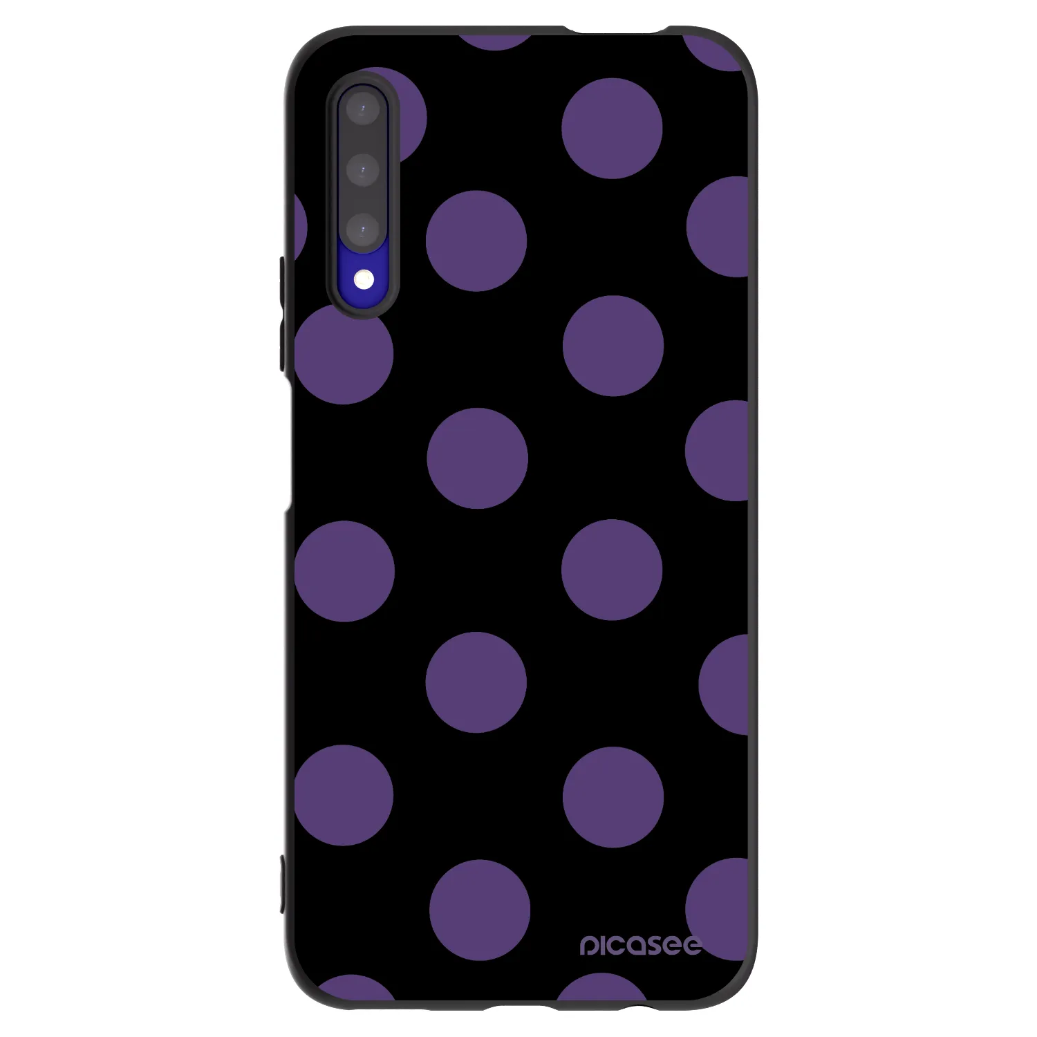 Picasee silikonowe czarne etui na Honor 9X Pro - Big flickers
