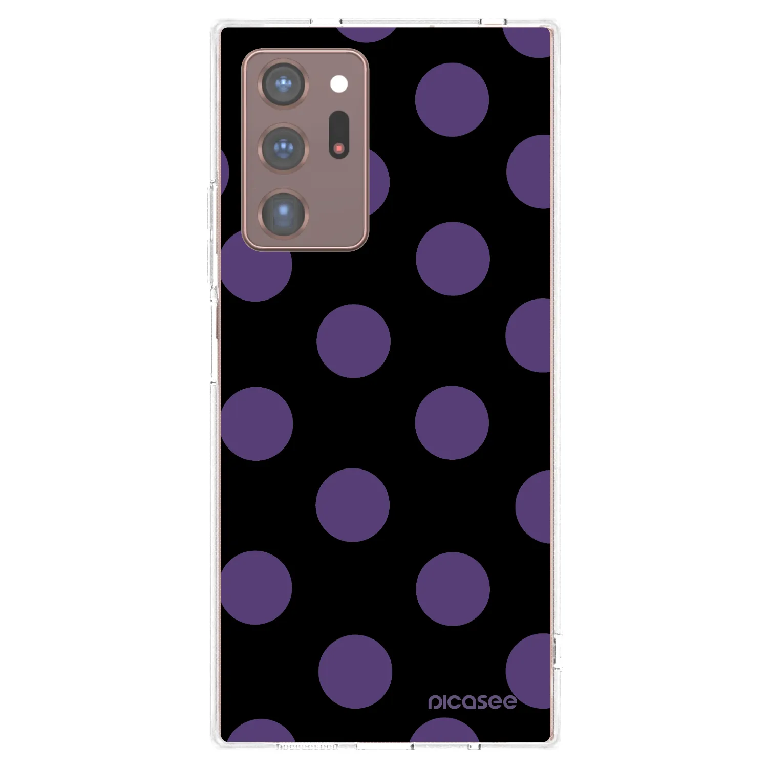Picasee silikonowe przeźroczyste etui na Samsung Galaxy Note 20 Ultra - Big flickers